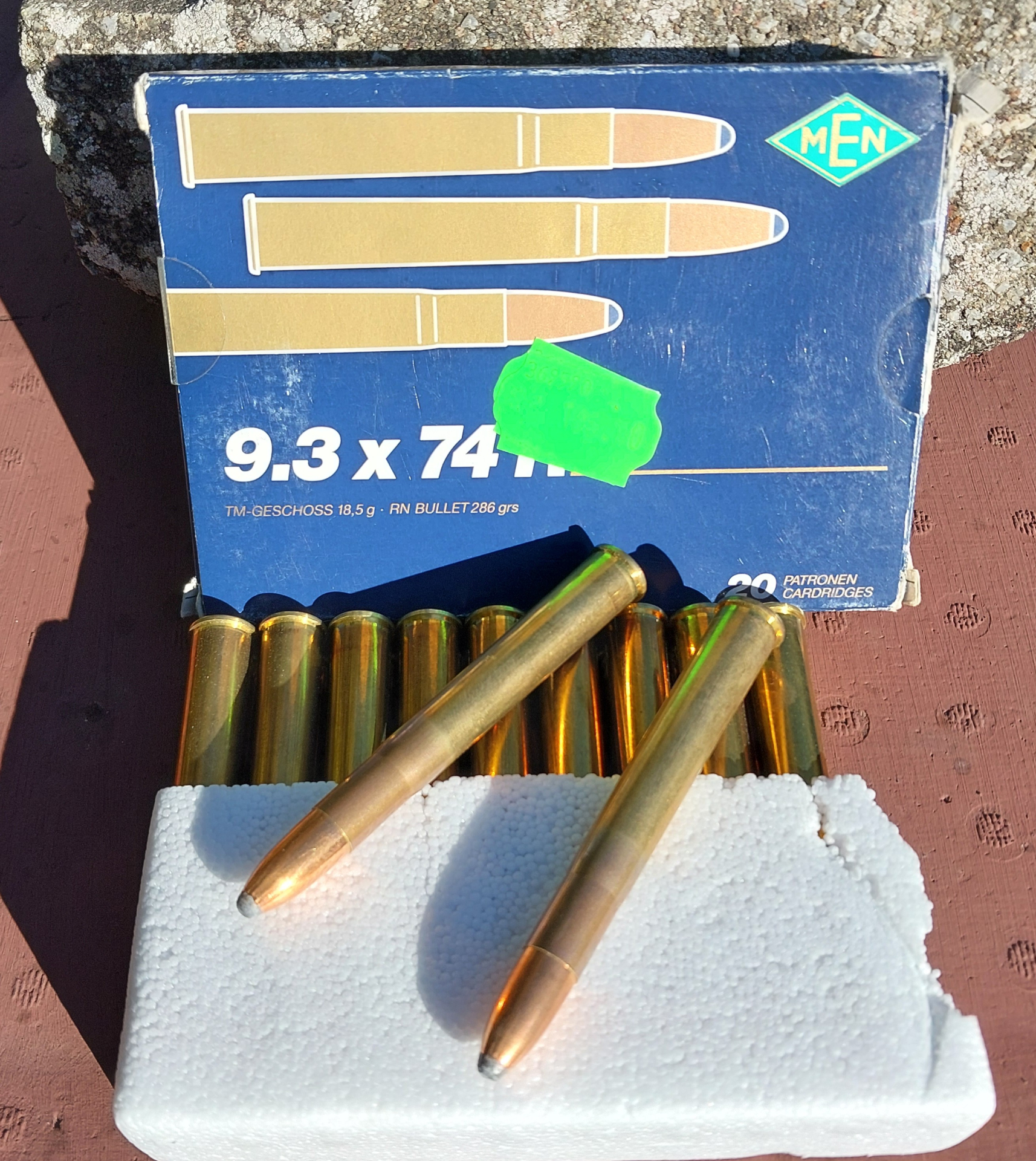 9,3x74R, 18,5g MEN – Bild 1