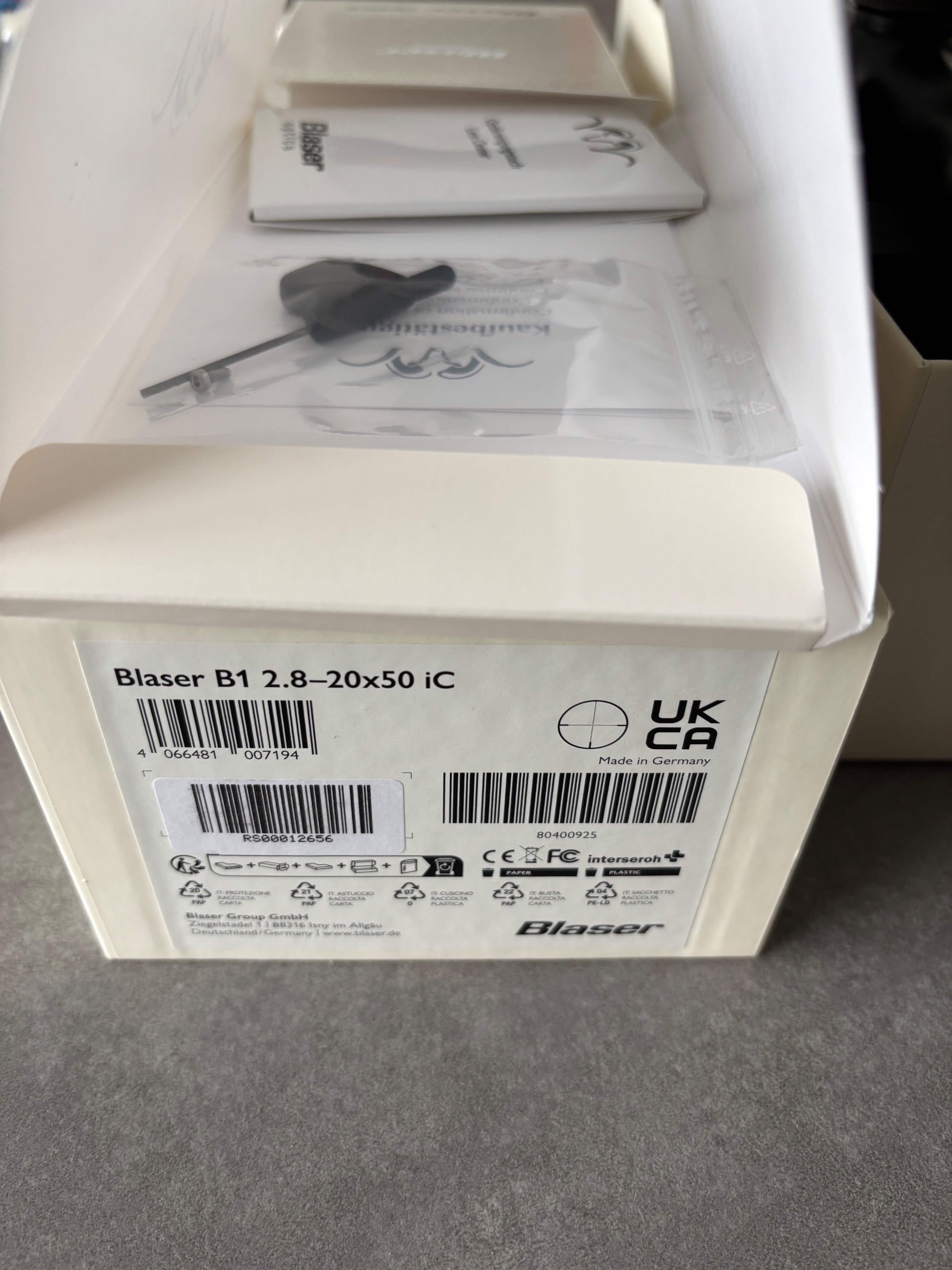 Blaser B1 2,8-20X50 IC mit Montage – Bild 2