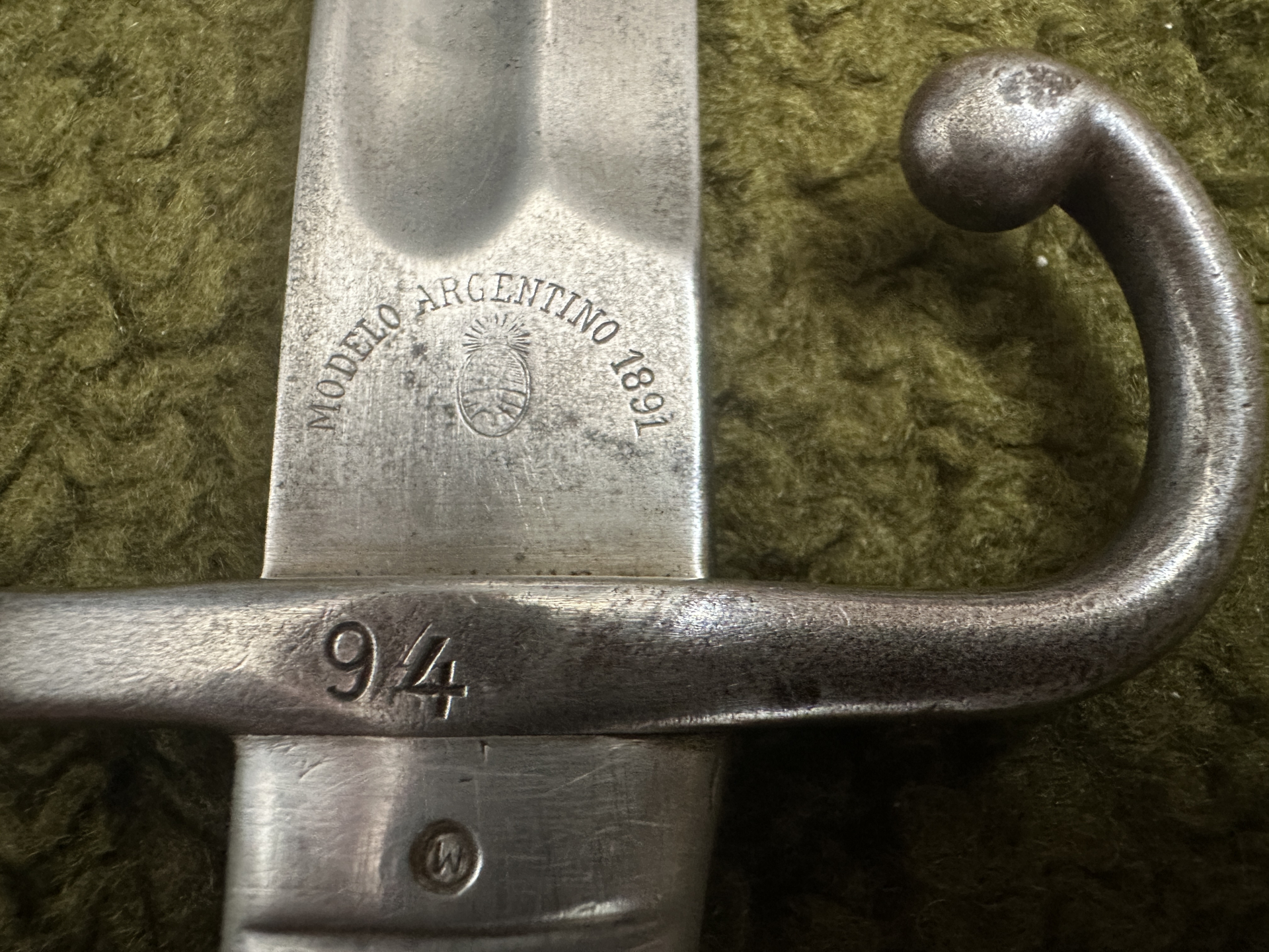 ==>Sammler Achtung!Orig.1.&2. WK.Modello Argentino 1891-Weyersberg Kirschbaum Solingen!Selten so 1A! – Bild 4