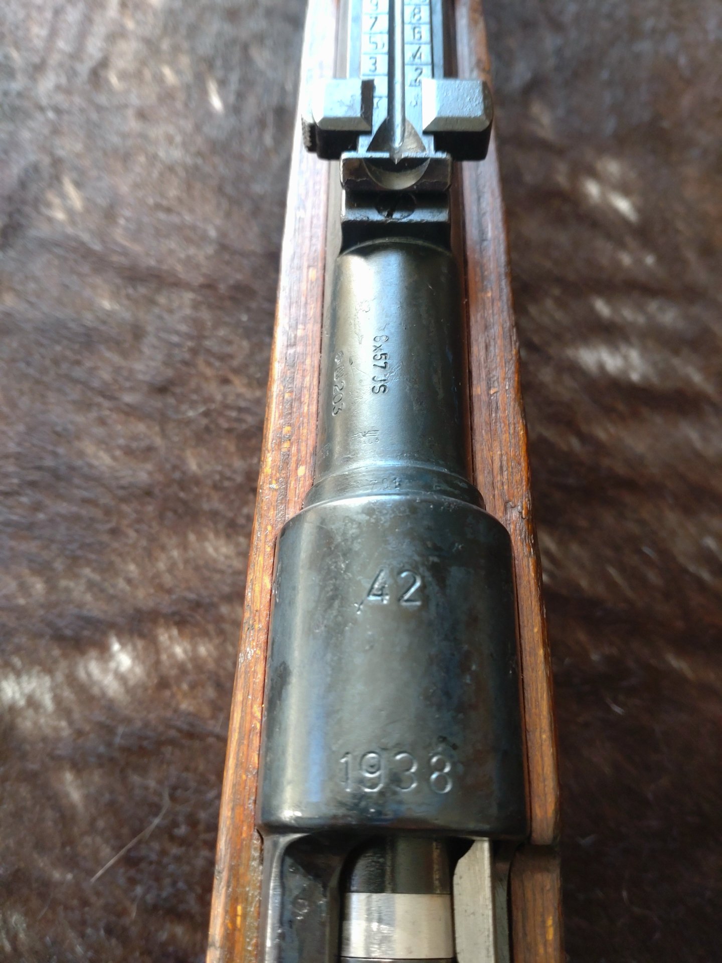 Karabiner K98 Mauser (42) 1938 Kein Gewehr 98 88 8*57 IS Sehr guter Zustand Nummerngleich – Bild 2