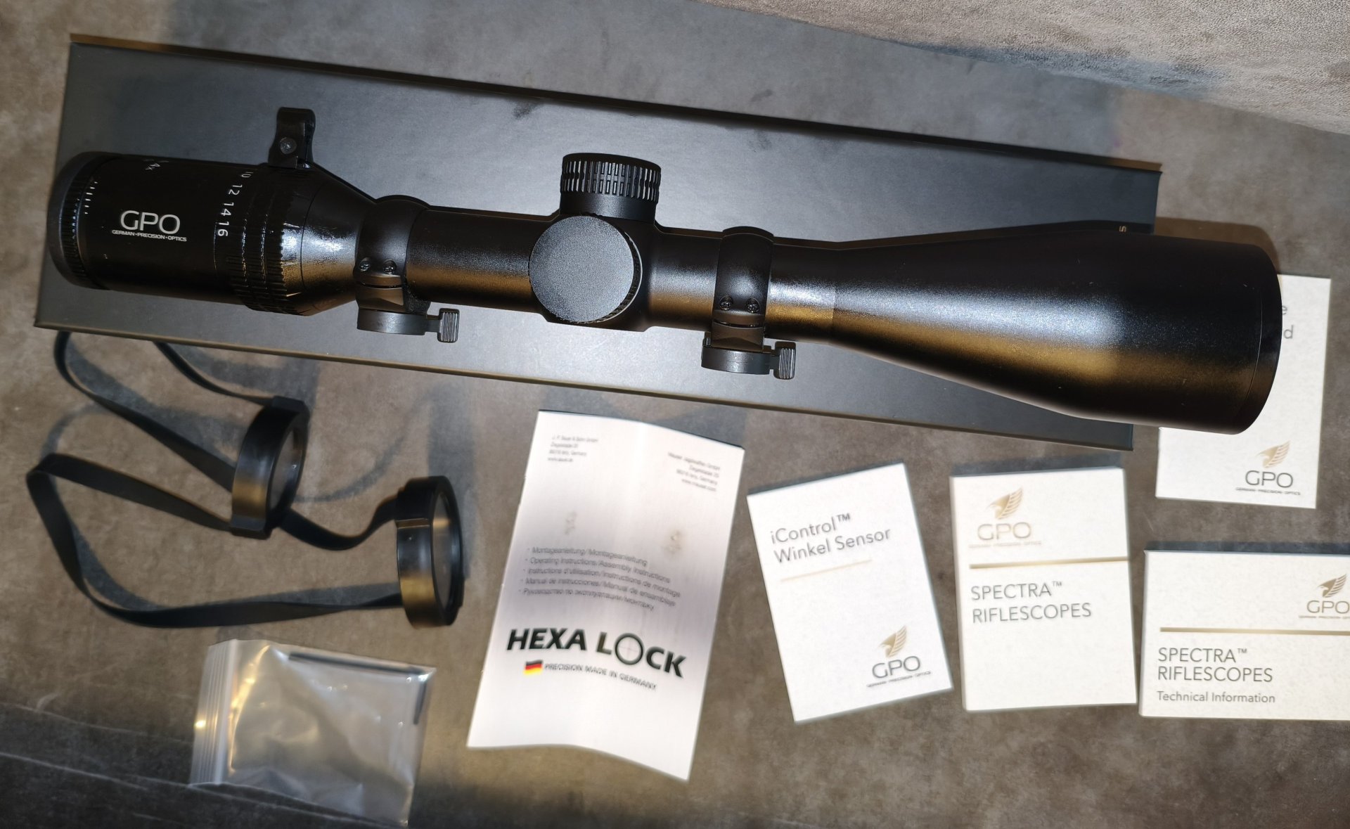 Zielfernrohr GPO 4-16x50i neuwertig mit Sauer Hexa Lock Montage (kein Zeiss, Swarovski, Meopta) – Bild 1