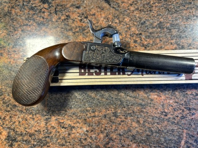 alte Vorderlader Taschen Pistole Perkussion - PEDERSOLI Kal. 44 - – Bild 1