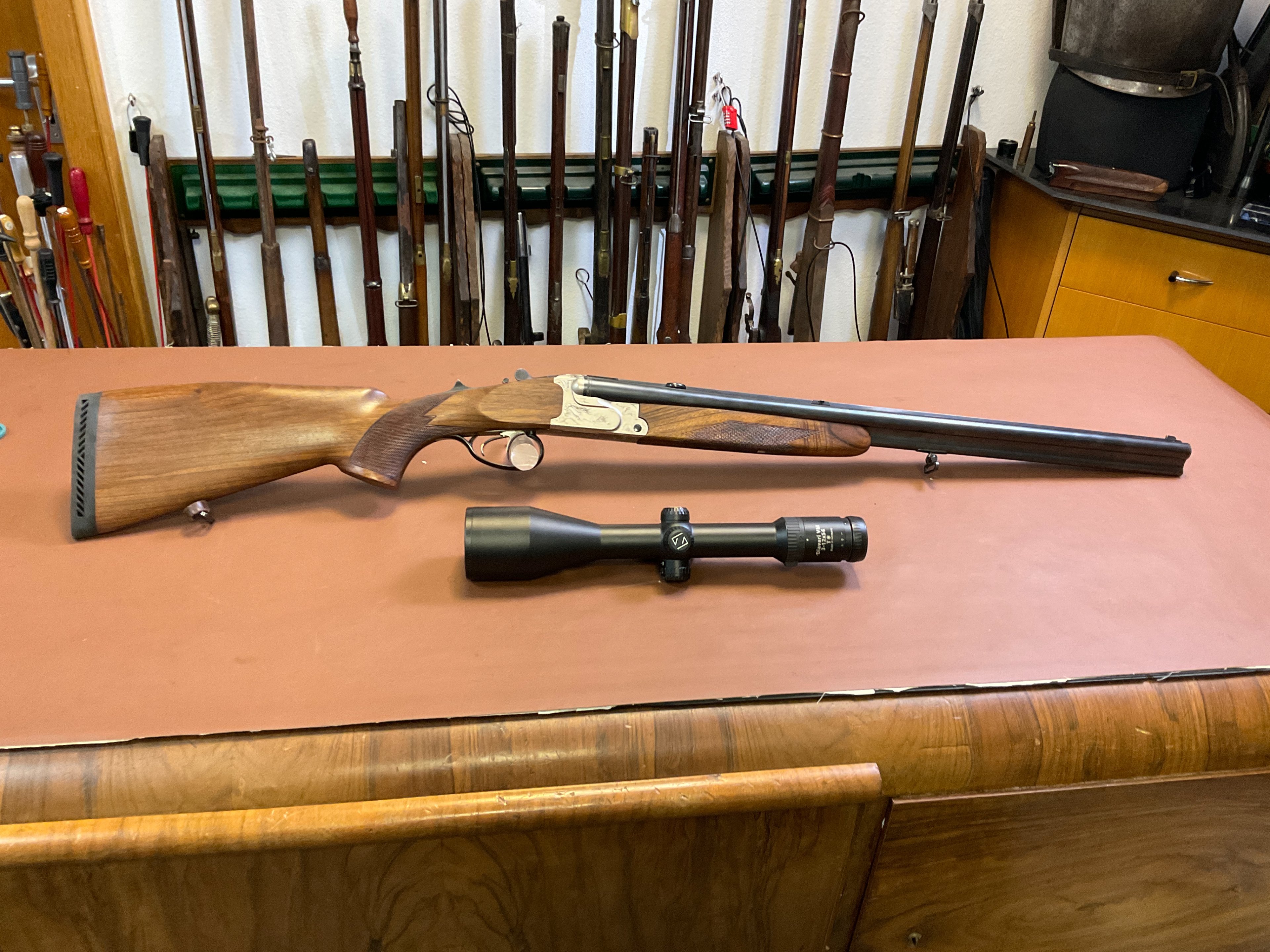 Krieghoff Plus Drilling im Kaliber 30-06Spring 20/76 und .22 Hornet SNR 98755 – Bild 2