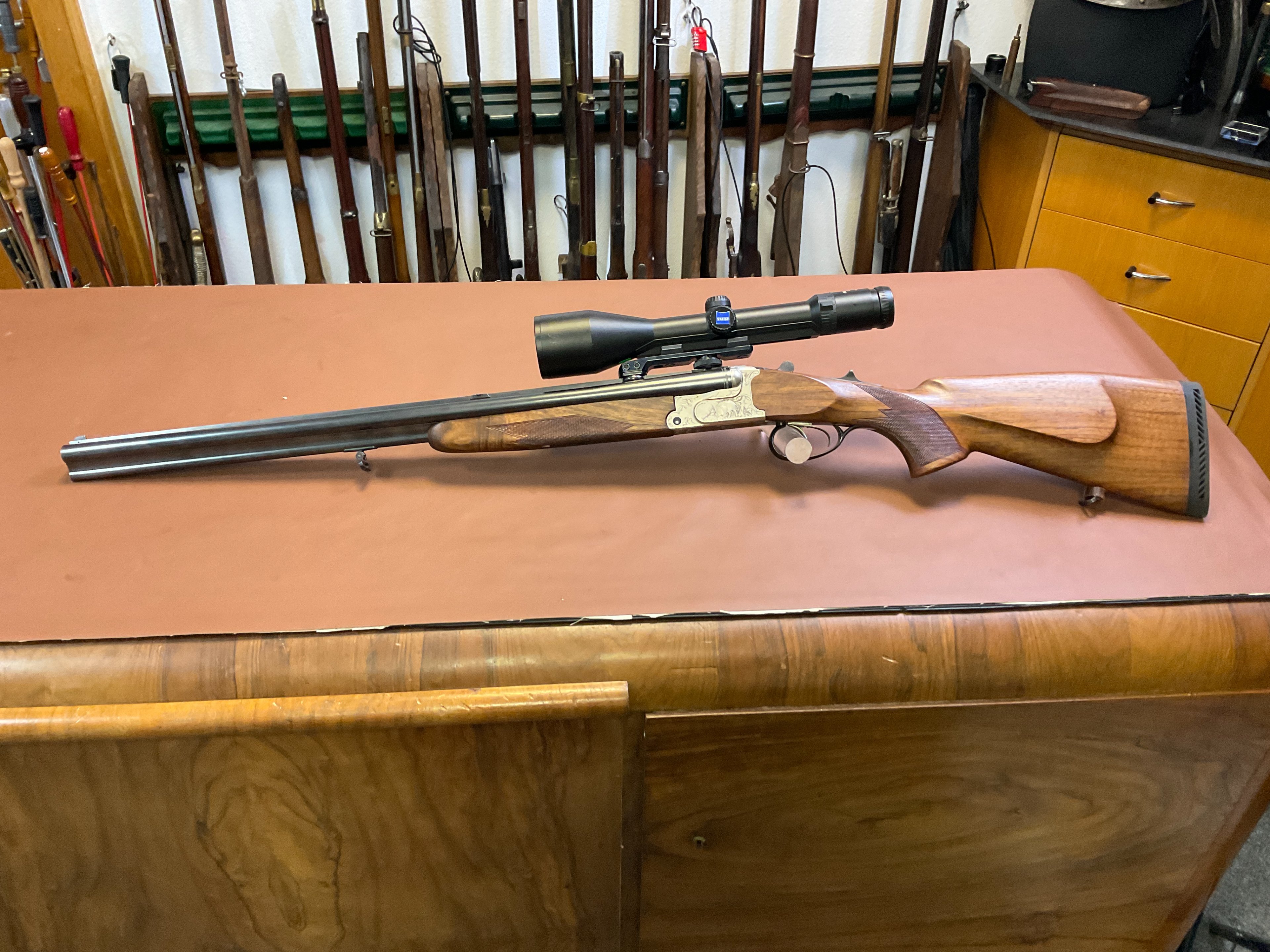 Krieghoff Plus Drilling im Kaliber 30-06Spring 20/76 und .22 Hornet SNR 98755 – Bild 1