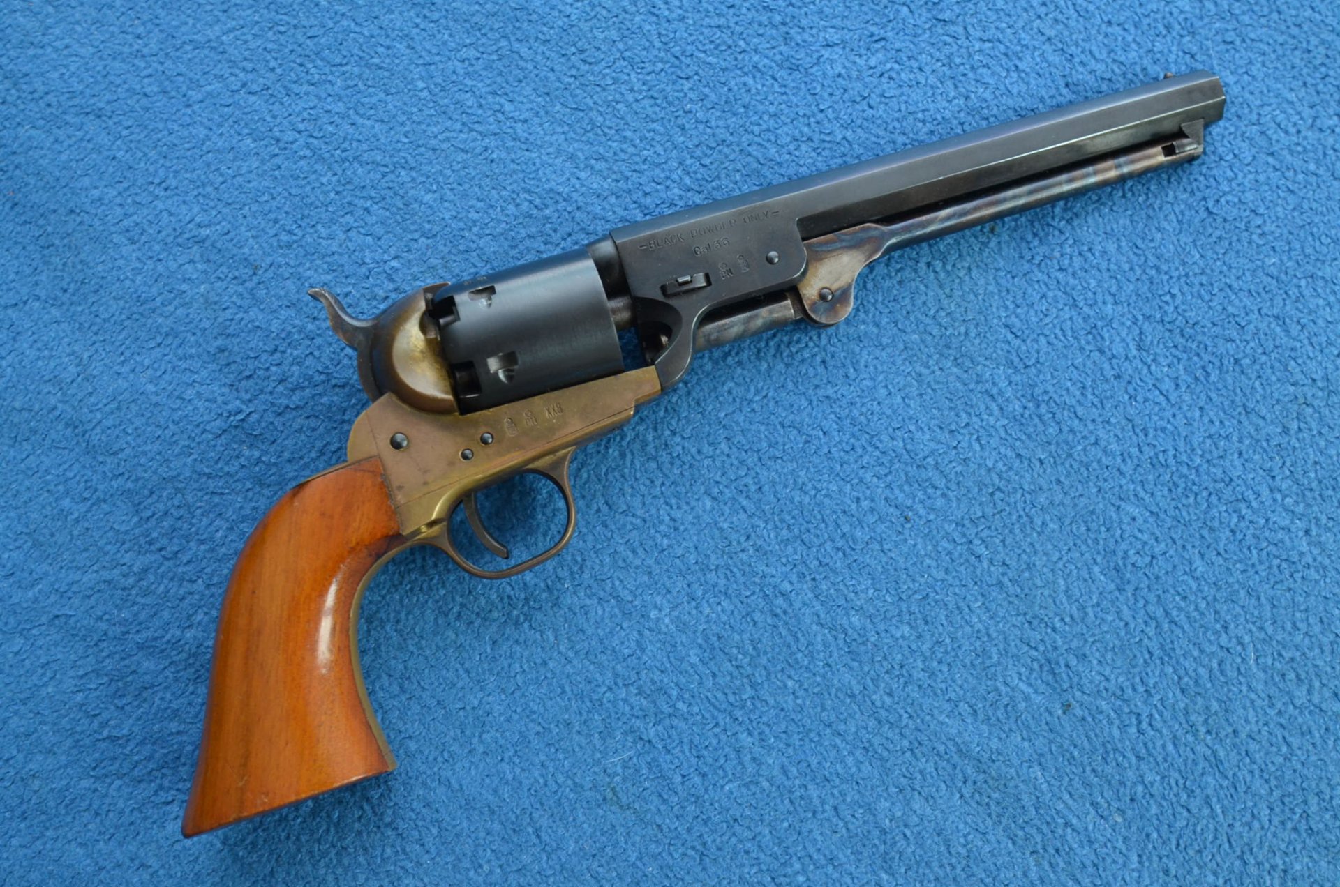 SCHÖNER VORDERLADER REVOLVER HEGE UBERTI 1861 .36 -31- – Bild 1