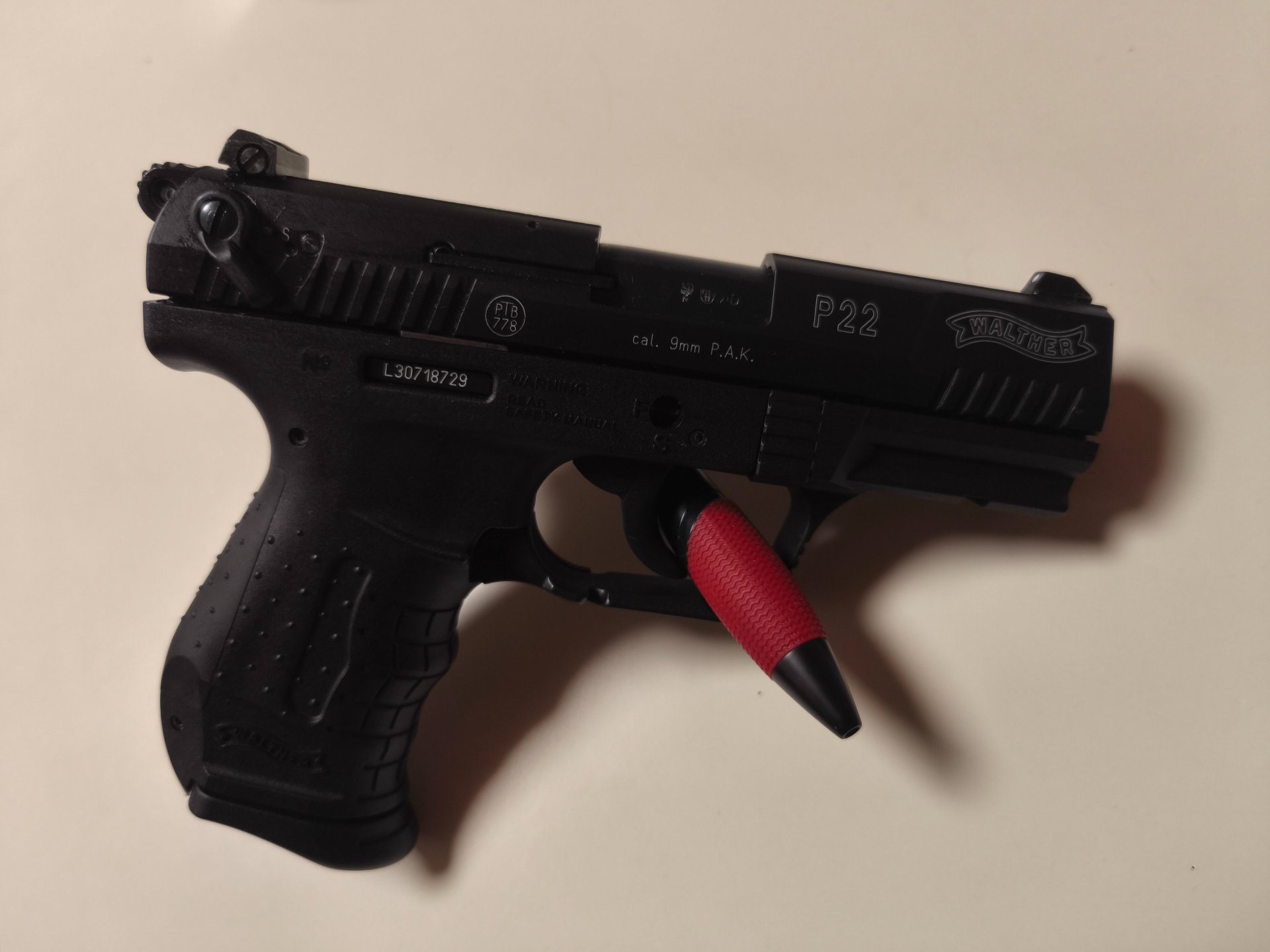 Walther P22 9 mm P.A.K. – PTB 778 – – Bild 3