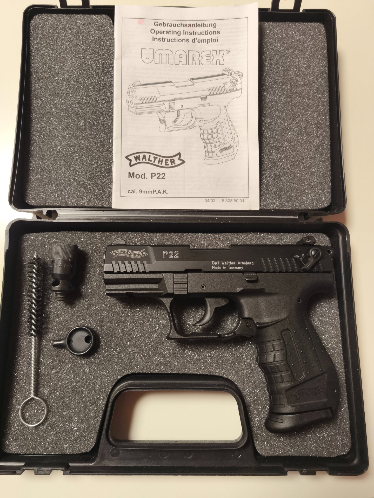 Walther P22 9 mm P.A.K. – PTB 778 – – Bild 1