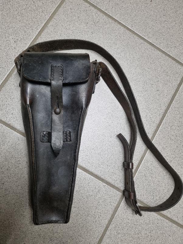 Ledertasche Gewehrgranatgerät mit Trageriemen aus Leder K98 – Bild 1
