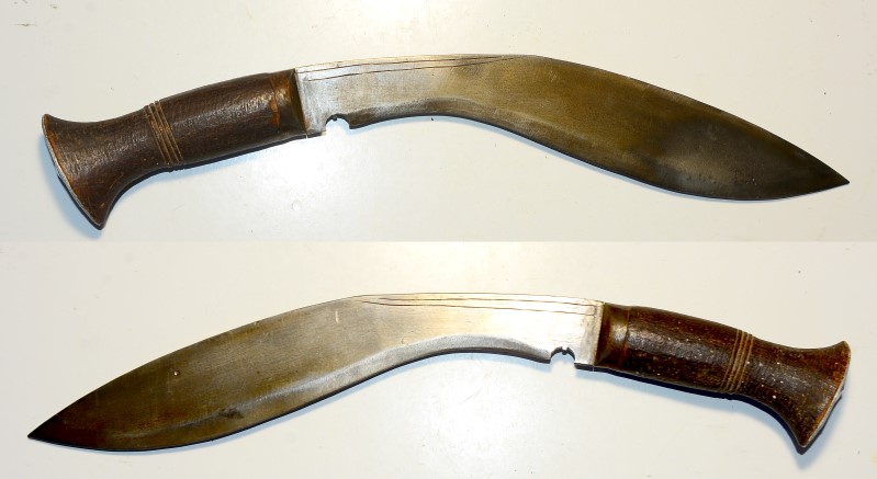 Kukri mit Holzgriff, Klinge 25,7 cm – Bild 1