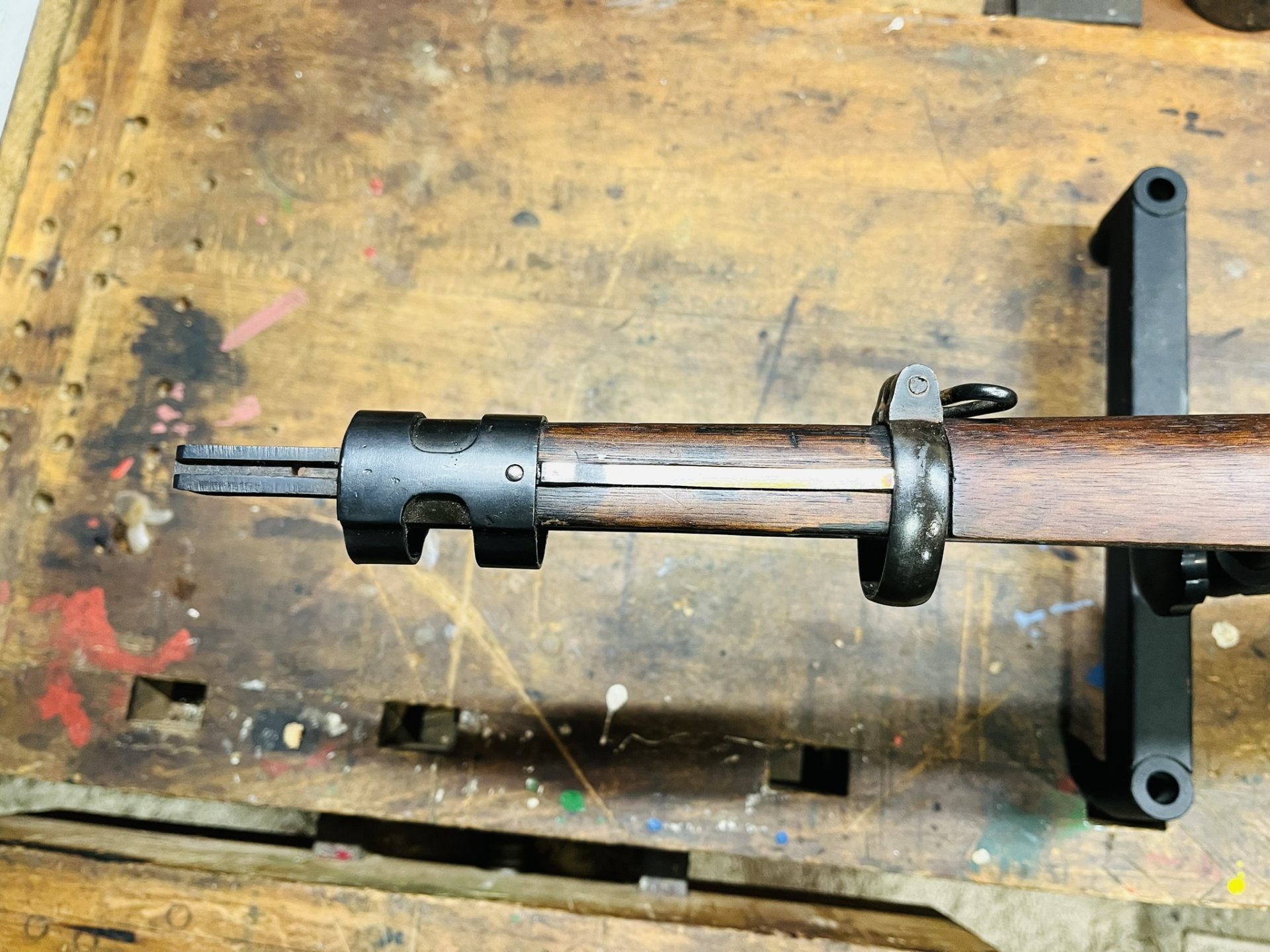 sehr schöner dunkler MAUSER 98k Schaft in Top Zustand vermtl. Wehrmacht – Bild 6