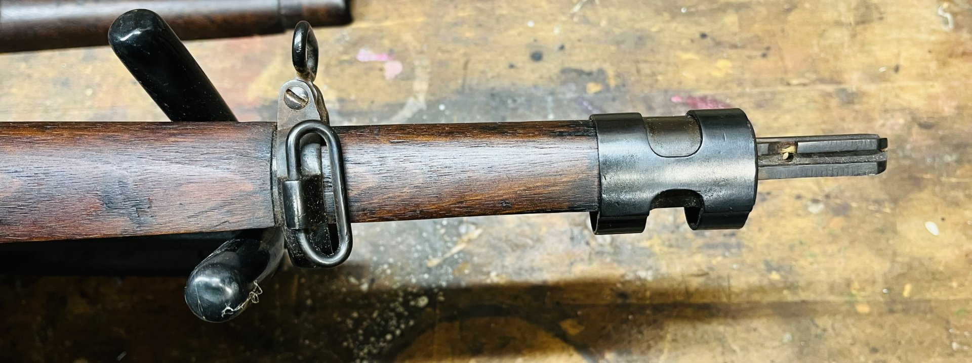sehr schöner dunkler MAUSER 98k Schaft in Top Zustand vermtl. Wehrmacht – Bild 5