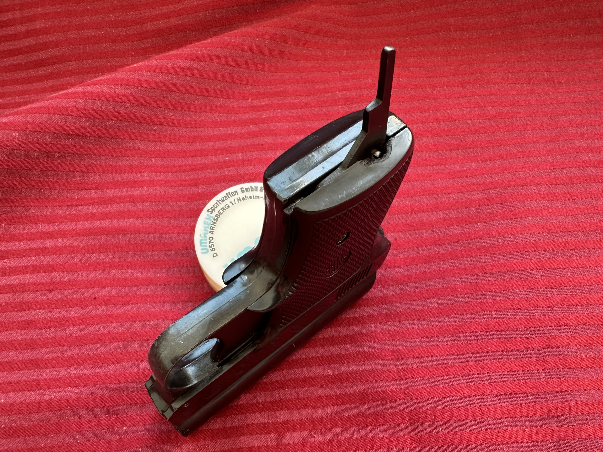 ==>Sammlerrarität !Kleine EM-GE Gerstenberger u. Eberlein Mod.63 -Cal.6mm Flob. mit PTB 6 sehr gut ! – Bild 2