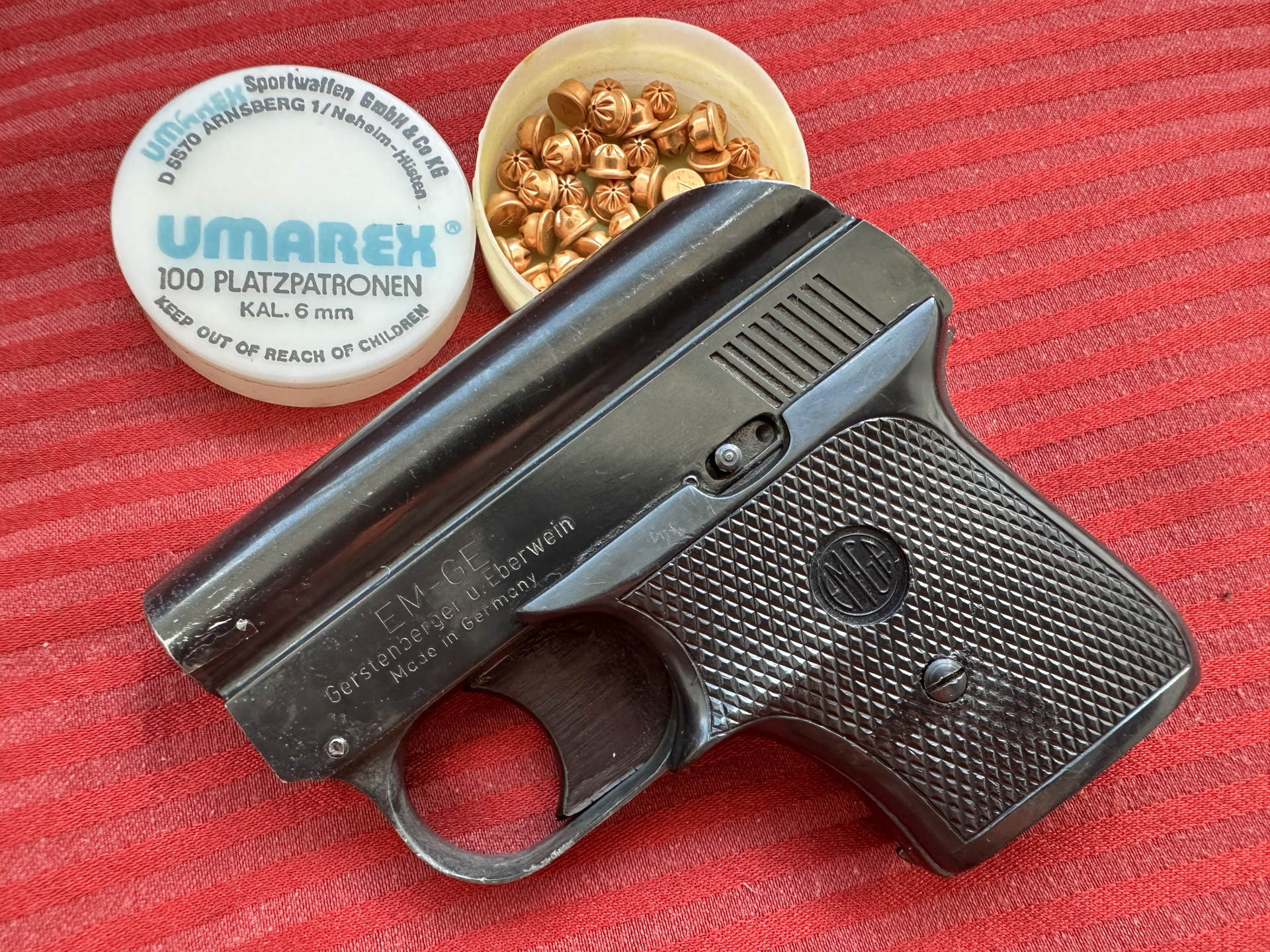 ==>Sammlerrarität !Kleine EM-GE Gerstenberger u. Eberlein Mod.63 -Cal.6mm Flob. mit PTB 6 sehr gut ! – Bild 5