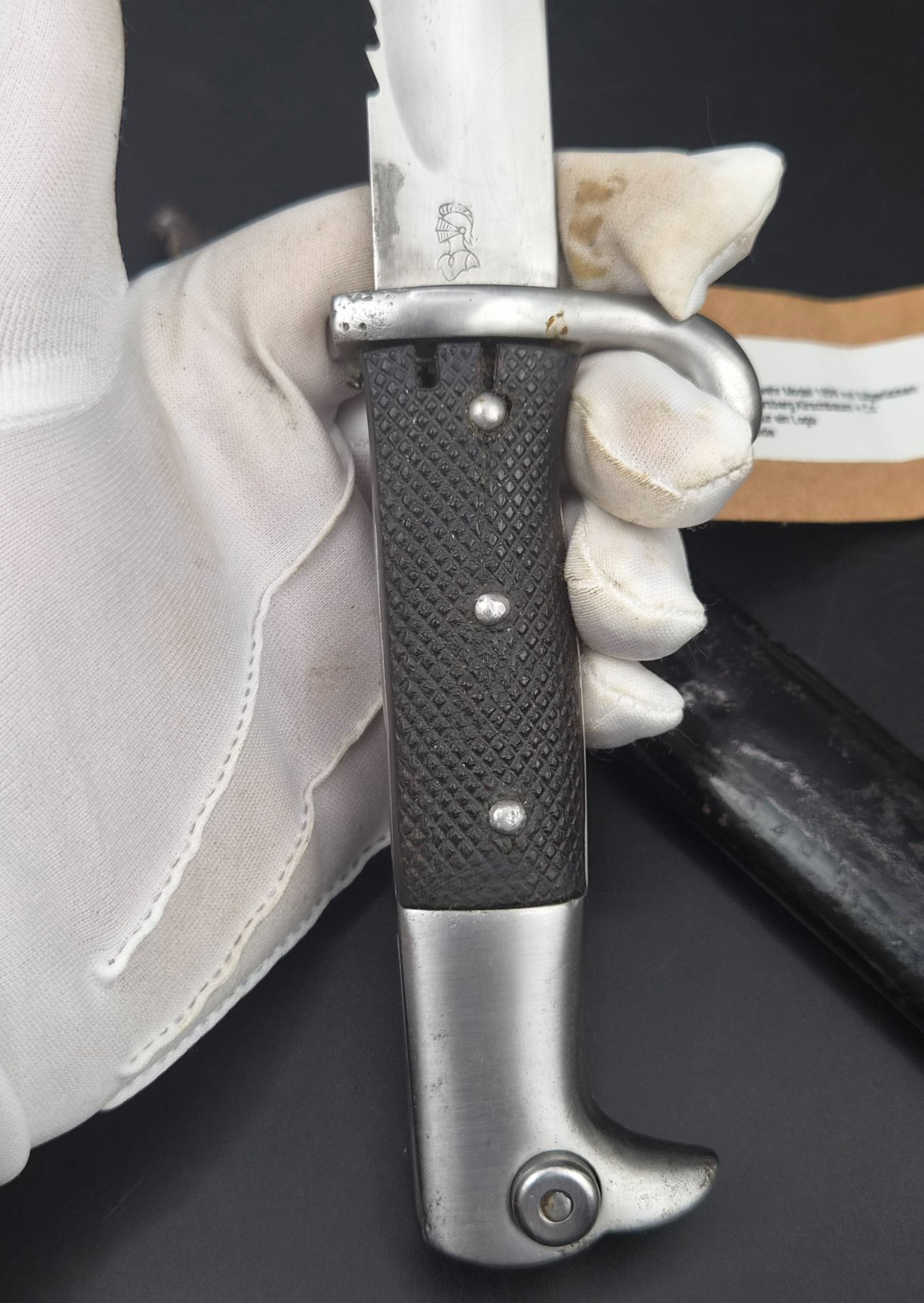 Kurzes Seitengewehr KS 98 kurz mit SÄGERÜCKEN & Scheide, WKC – Bild 6