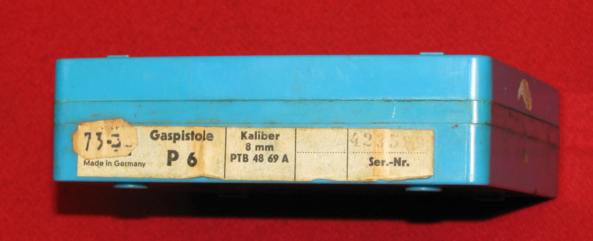 RECK Schreckschuss- Pistole, eine RECK P6 mit der PTB 48 - 69 A in Kal. 8mm – Bild 4