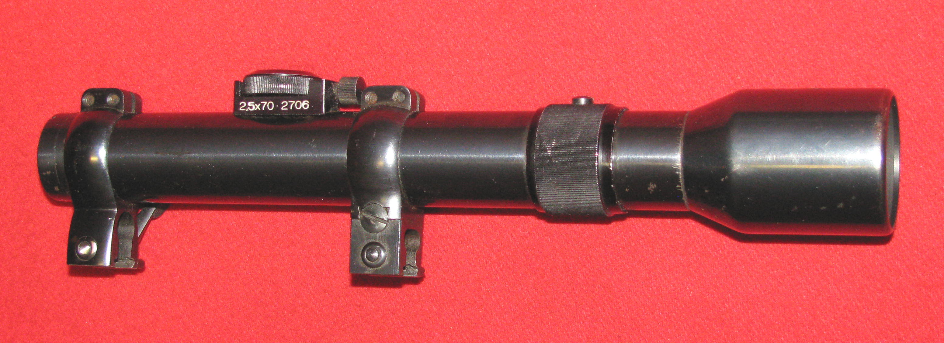 ZF / Zielfernrohr, ein AJACK 2,5 x 70 mit dem Absehen 1 und einer 10mm Montage – Bild 1