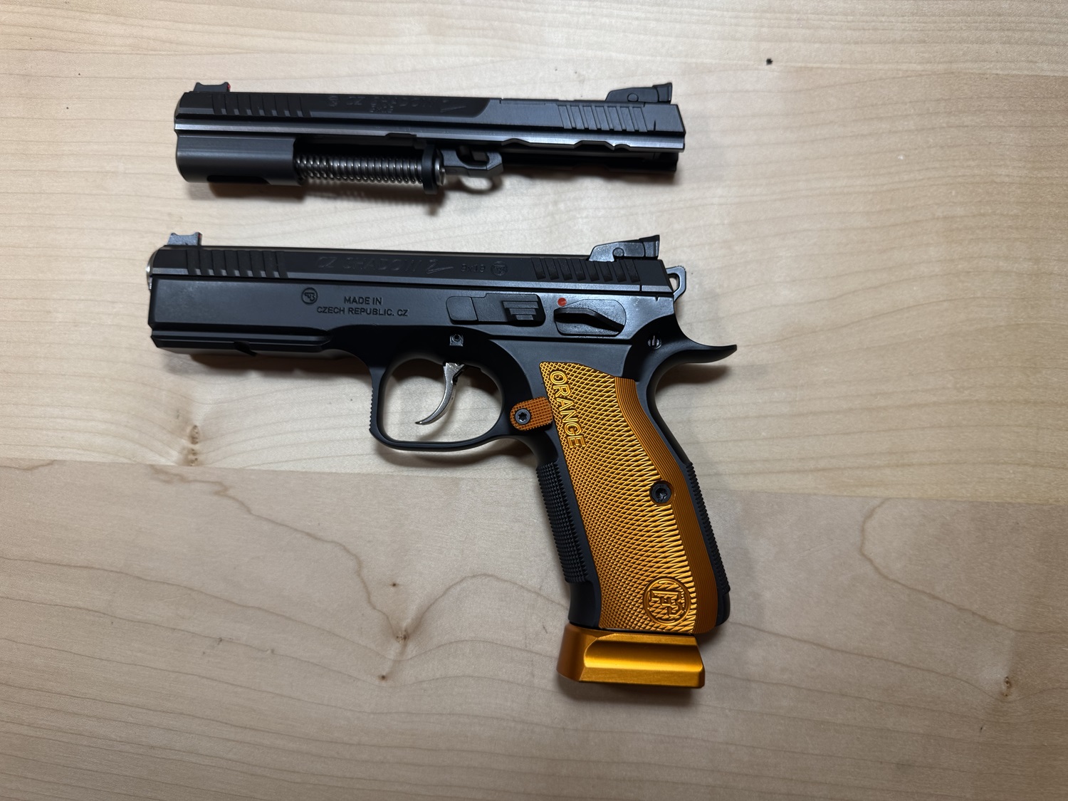 Combo Shadow 2 Orange mit OR Wechselsystem 9mmPara IPSC BDMP – Bild 2