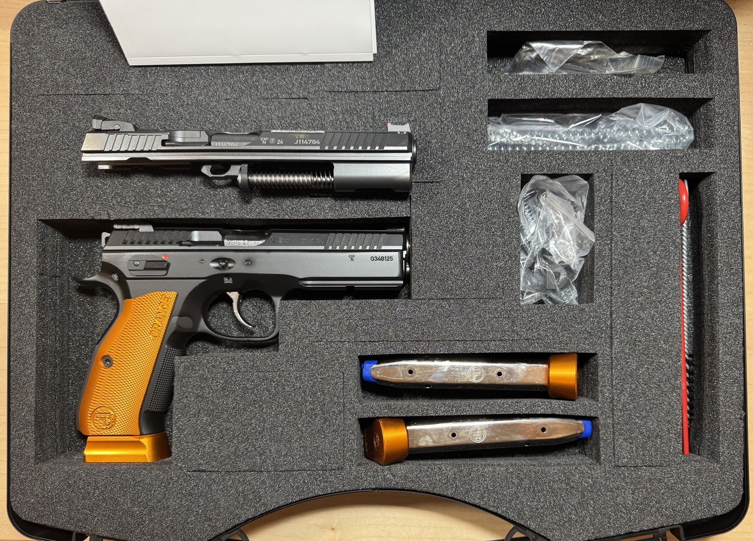 Combo Shadow 2 Orange mit OR Wechselsystem 9mmPara IPSC BDMP – Bild 3