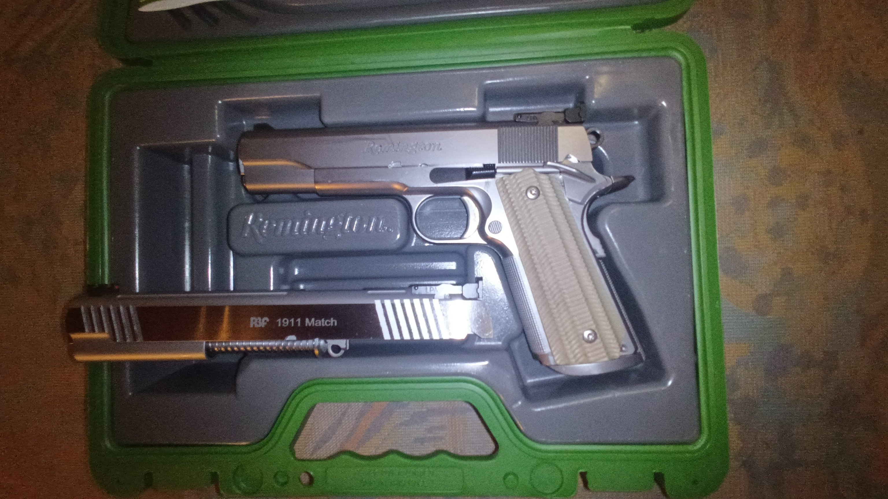 Remington 1911, .45ACP, Tuning + RBF 6" 9x19 Wechselsystem + Zubehör – Bild 1