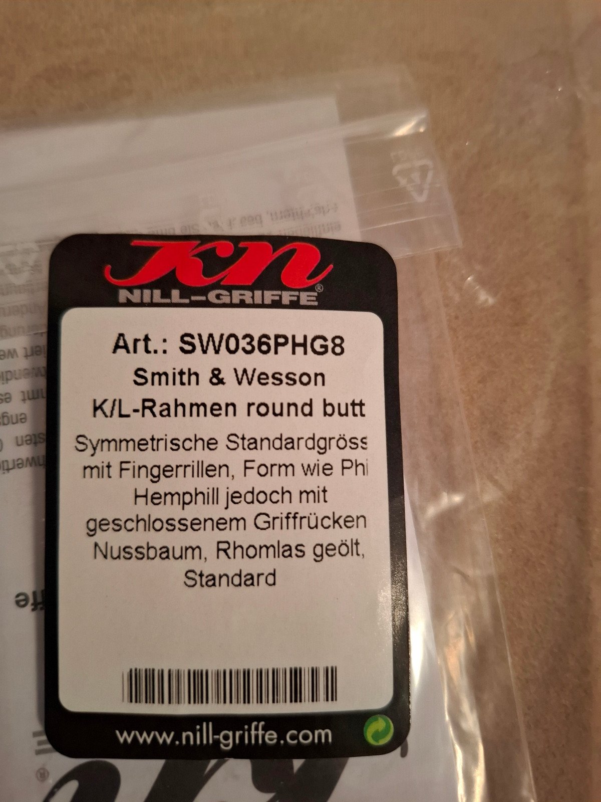 Nill Griff für Smith & Wesson K/L Rahmen Round Butt – Bild 3