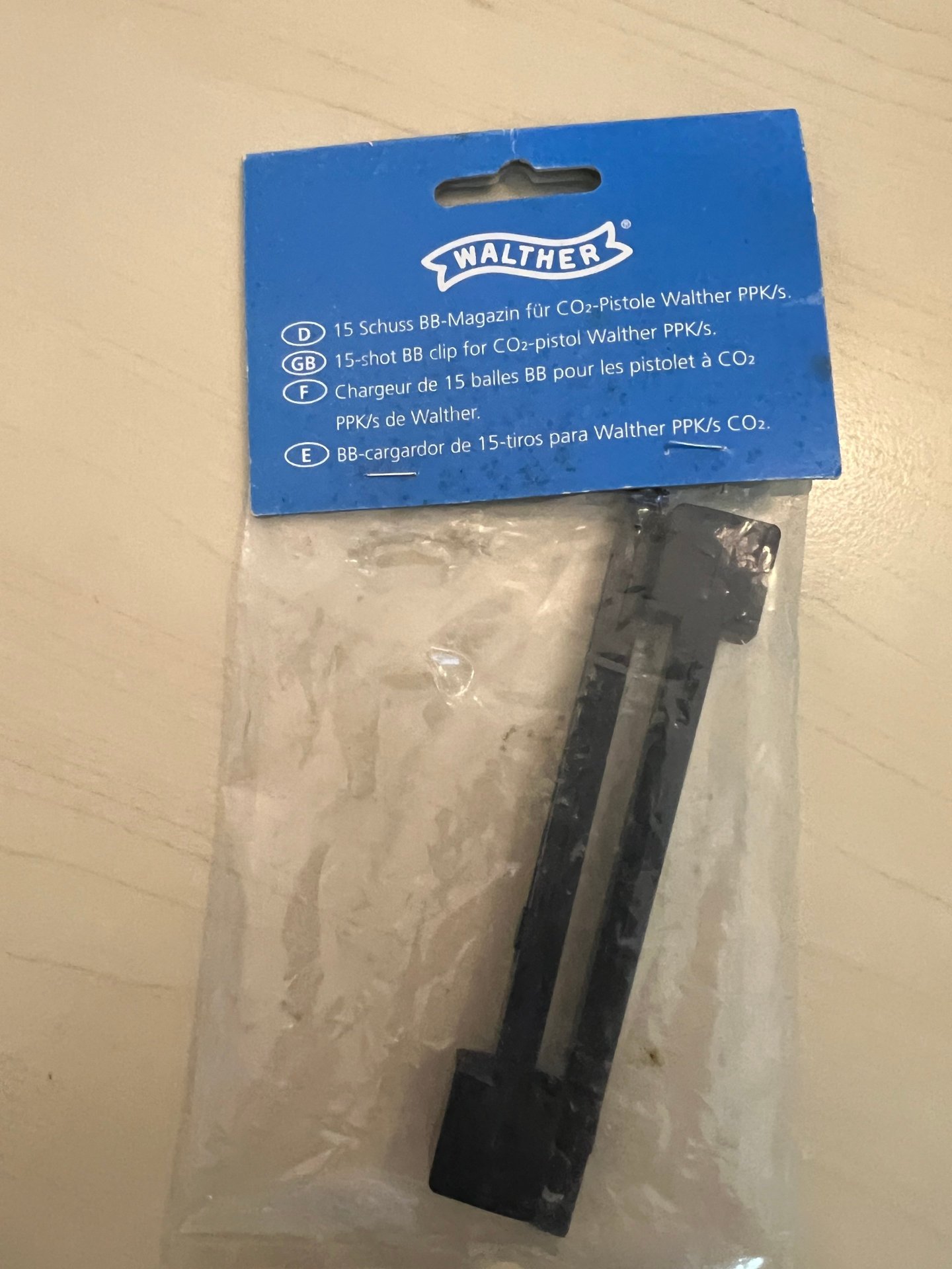 Walther PPK CO2 BB 15 Schuss BB-Magazin Kaliber .177 (2-Pack) U-58062 – Bild 1