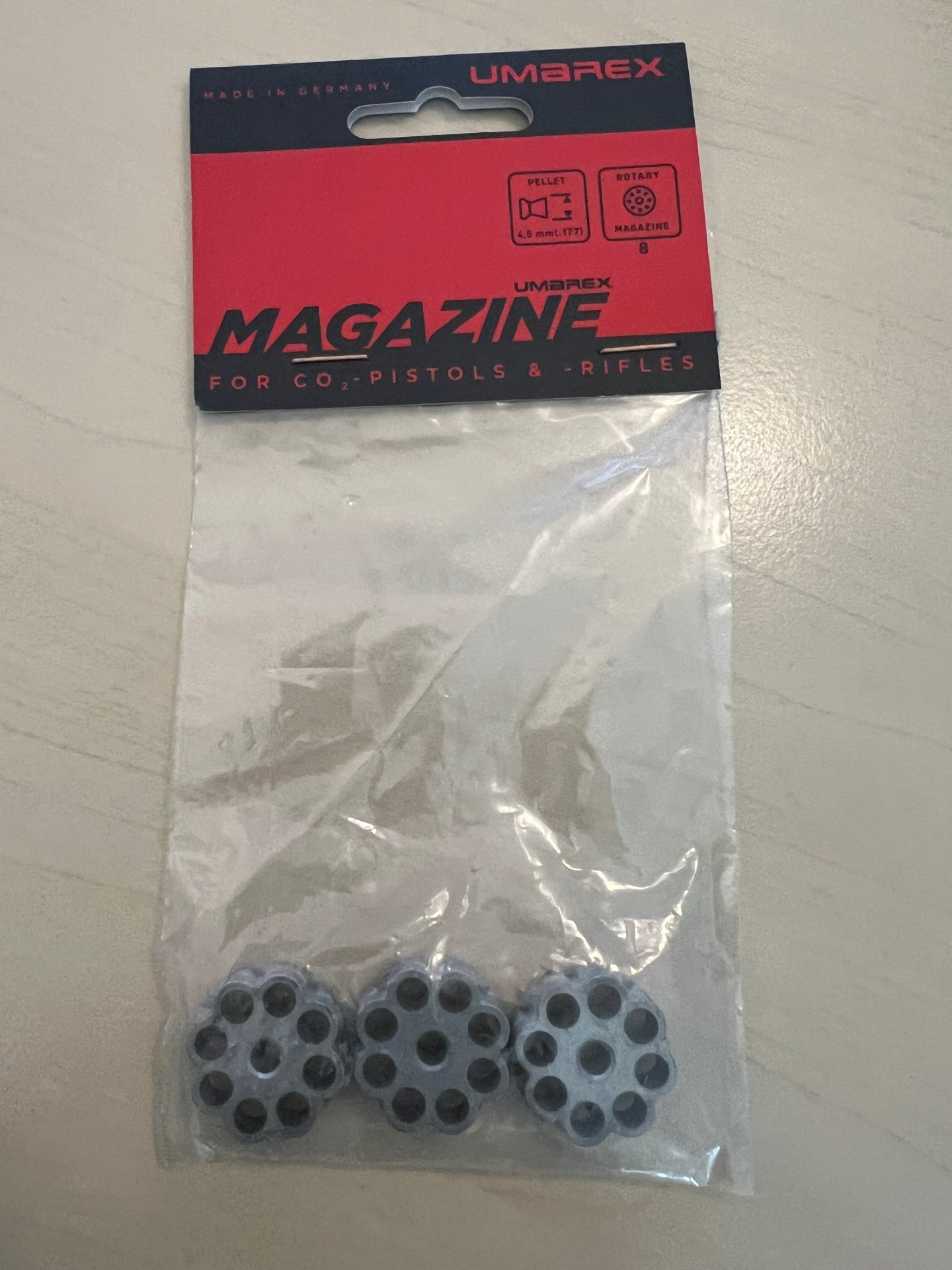 Magazine für CO2 Pistolen oder Gewehre von Umarex 4,5mm 8 schüssig – Bild 1