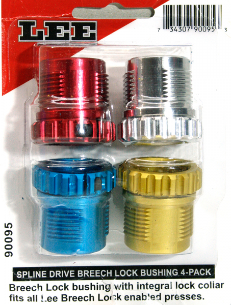 LEE #90095 Breech Lcok Quick Change Bushings Spline Drive Schnellwechselbuchse Matrizen Presse 4er ! – Bild 1