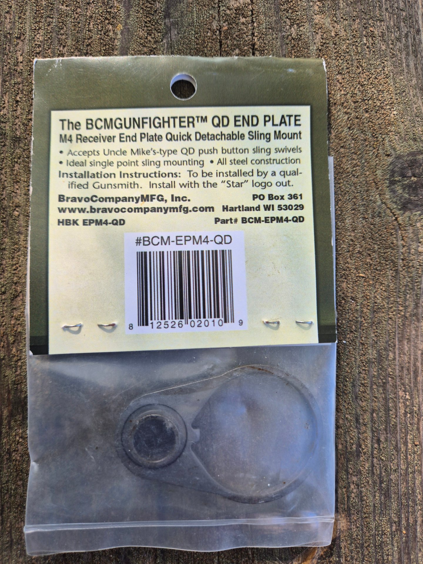 BCM Gunfighter QD Endplatte für M4 Carbine und ähnliche Stahl neu originalverpackt – Bild 2