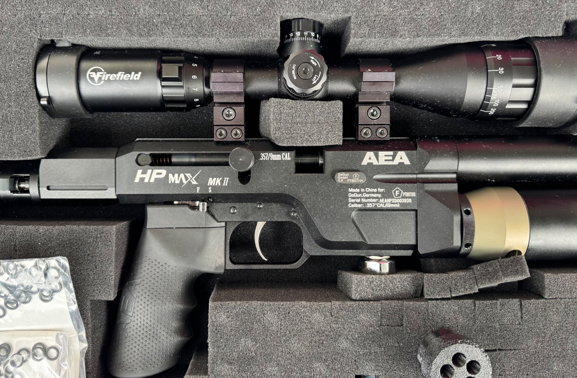 AEA HPmax MK2 mit Schalldämpfer und Zielfernrohr – Bild 2