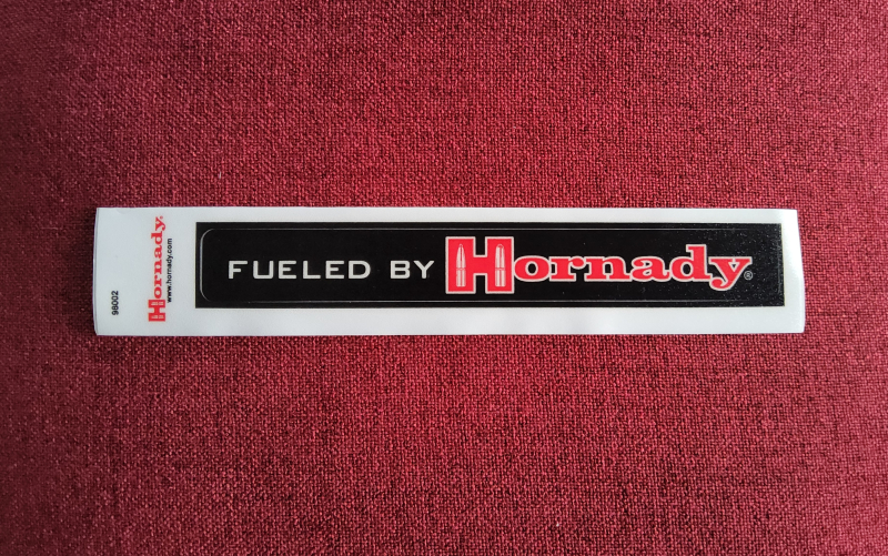 HORNADY - Aufkleber/Sticker "Fueled by Hornady" – Bild 1