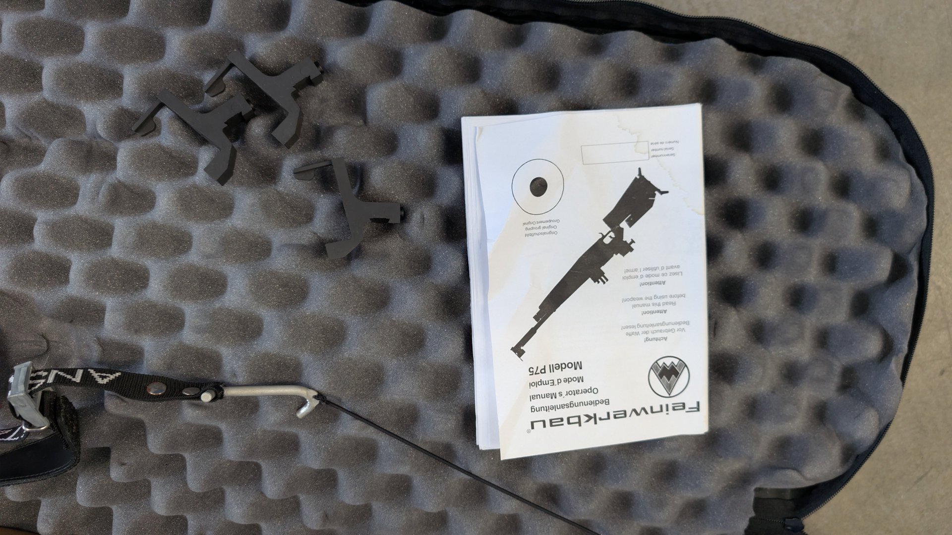 Sommerbiathlon Gewehr FWB P75 Set inkl Riemen, Munition, Magazinhalter und Tasche – Bild 6