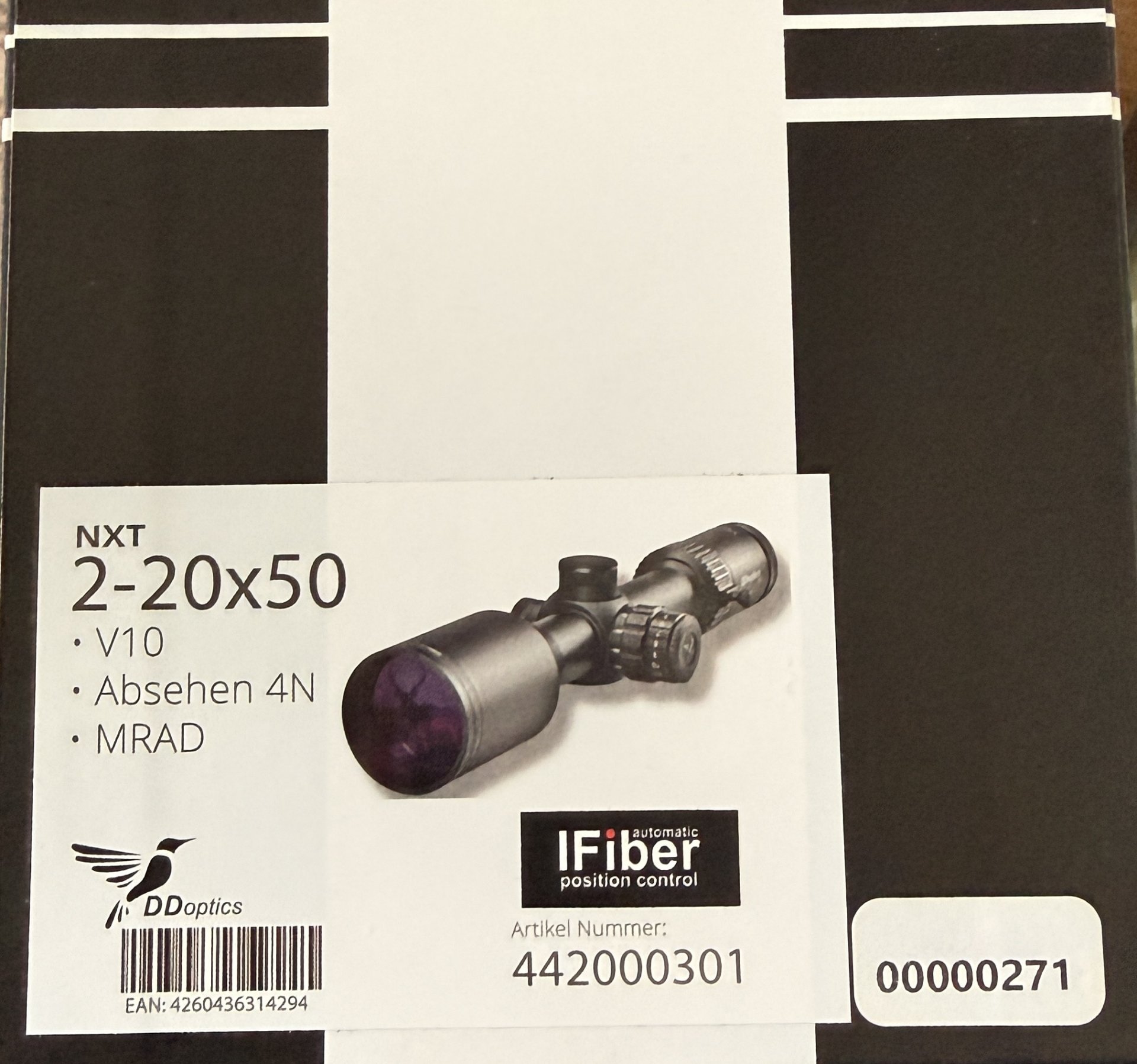 DDOptics V10 2-20x50 NXT MRAD | A4N | mit automatischem Fiber – Bild 5