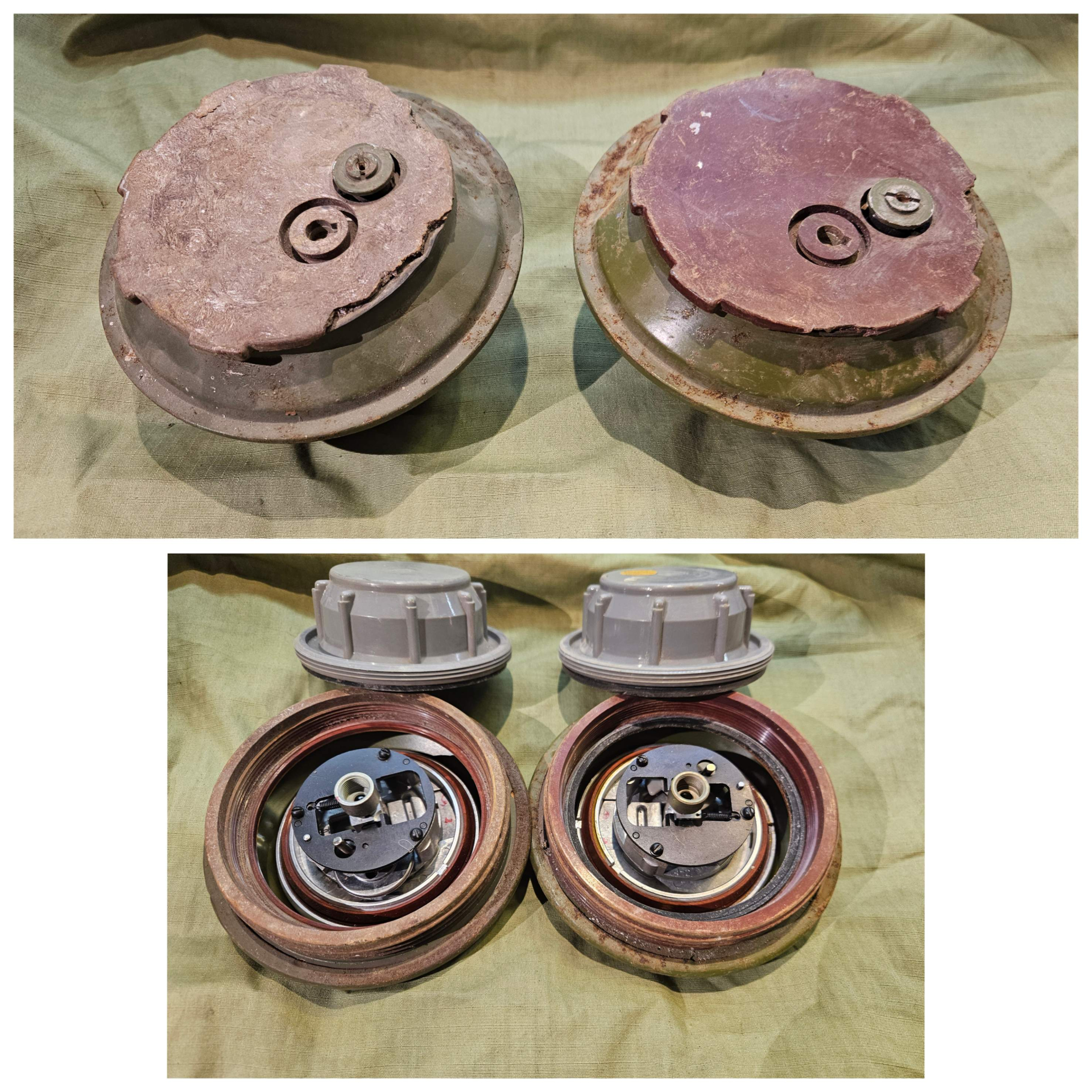 2x TELLERMINEN ZÜNDER OSTBLOCK RUSSLAND PANZERMINE – Bild 1