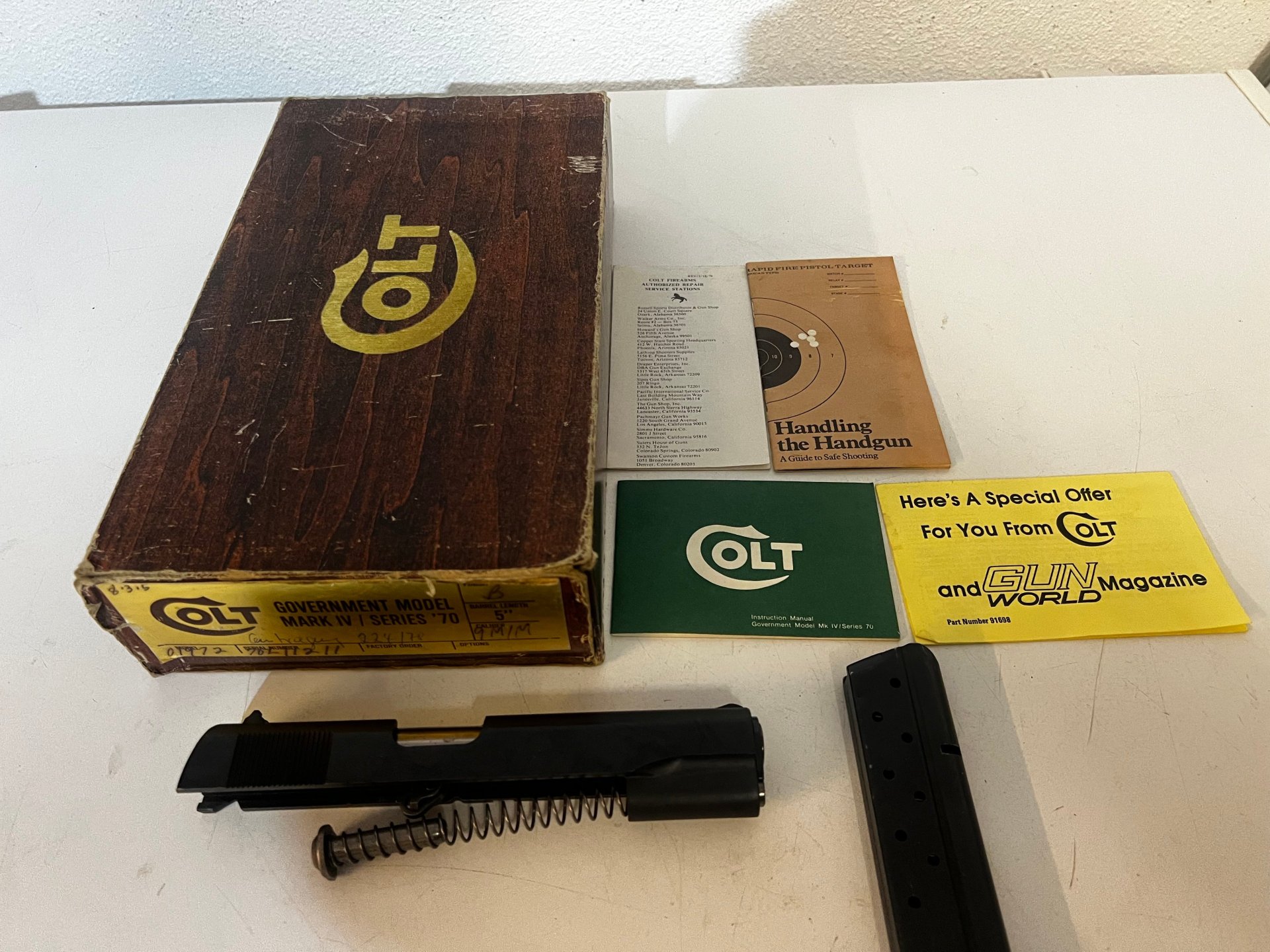 LLAMA CAL.45 mit Wechsellauf Colt 9mm – Bild 4
