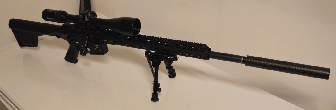 FBT INCA 32 OBS – Carbon-Schalldämpfer .30 – M15x1 – 185 g – sehr schlank – Bild 3