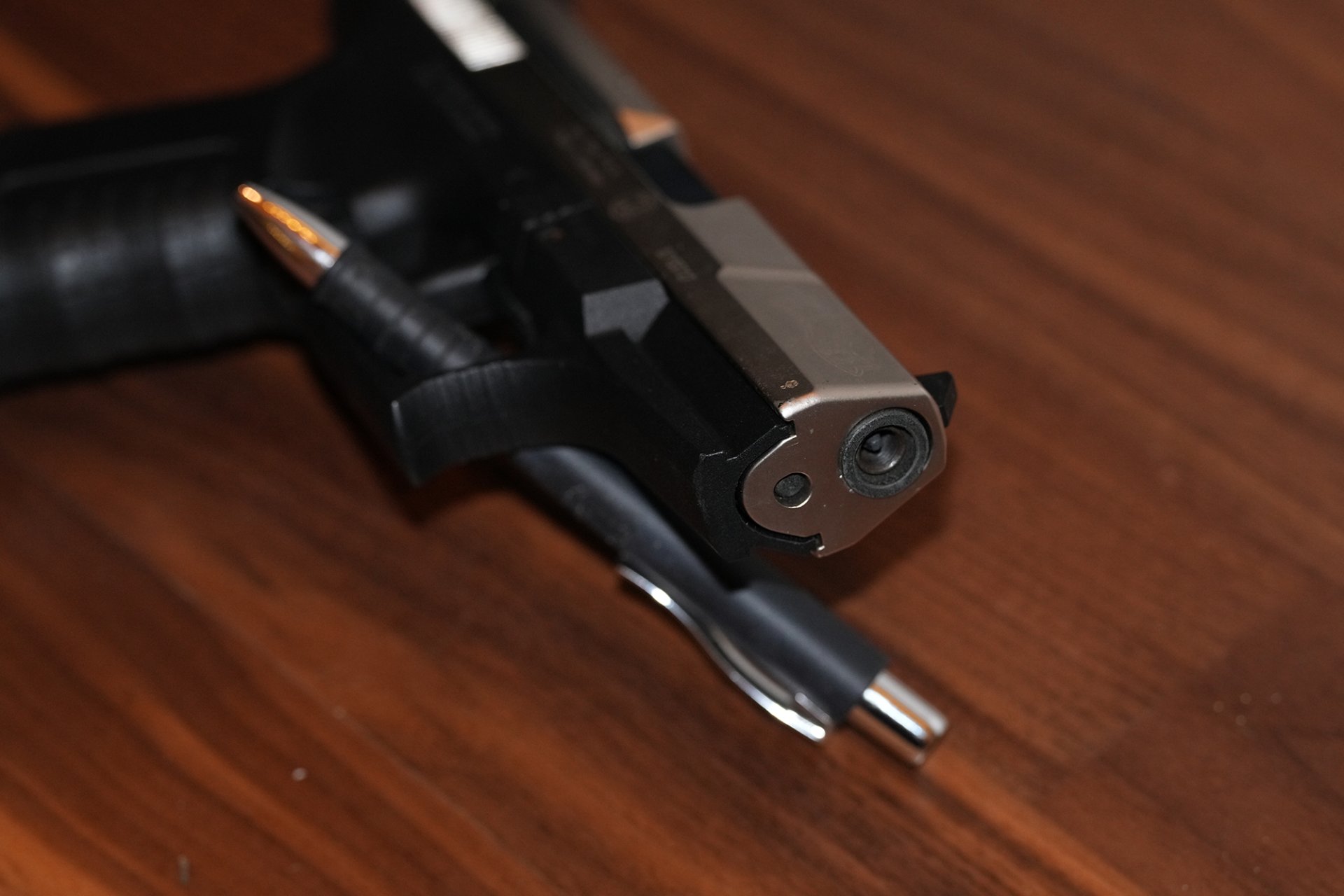 Walther P99 Schreckschusspistole Metallschlitten vernickelt - Kal. 9mm P.A.K. – Bild 2