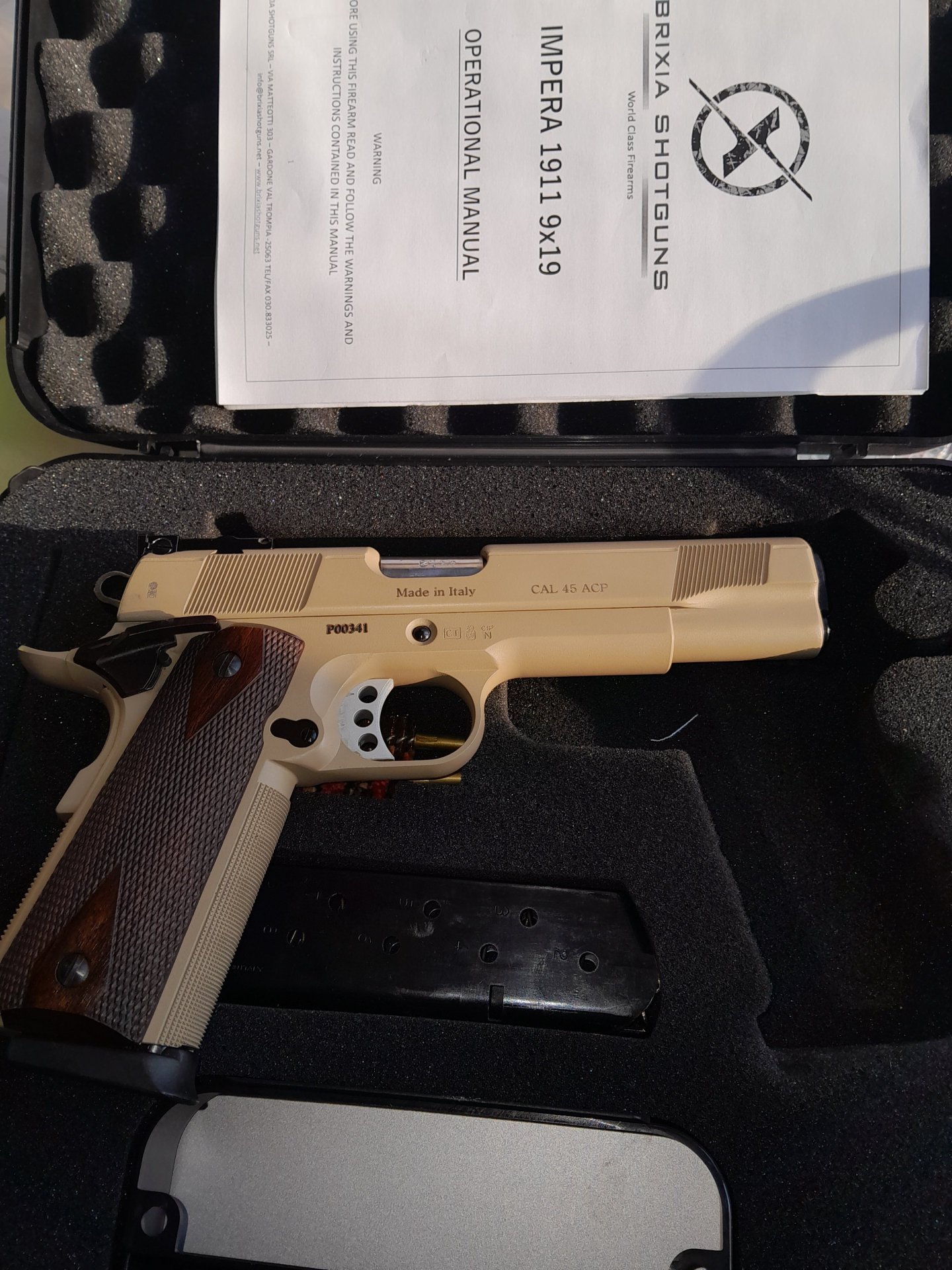 Brixia 911 Clon in .45 ACP in Sandbeige / Desert Tan – Bild 2