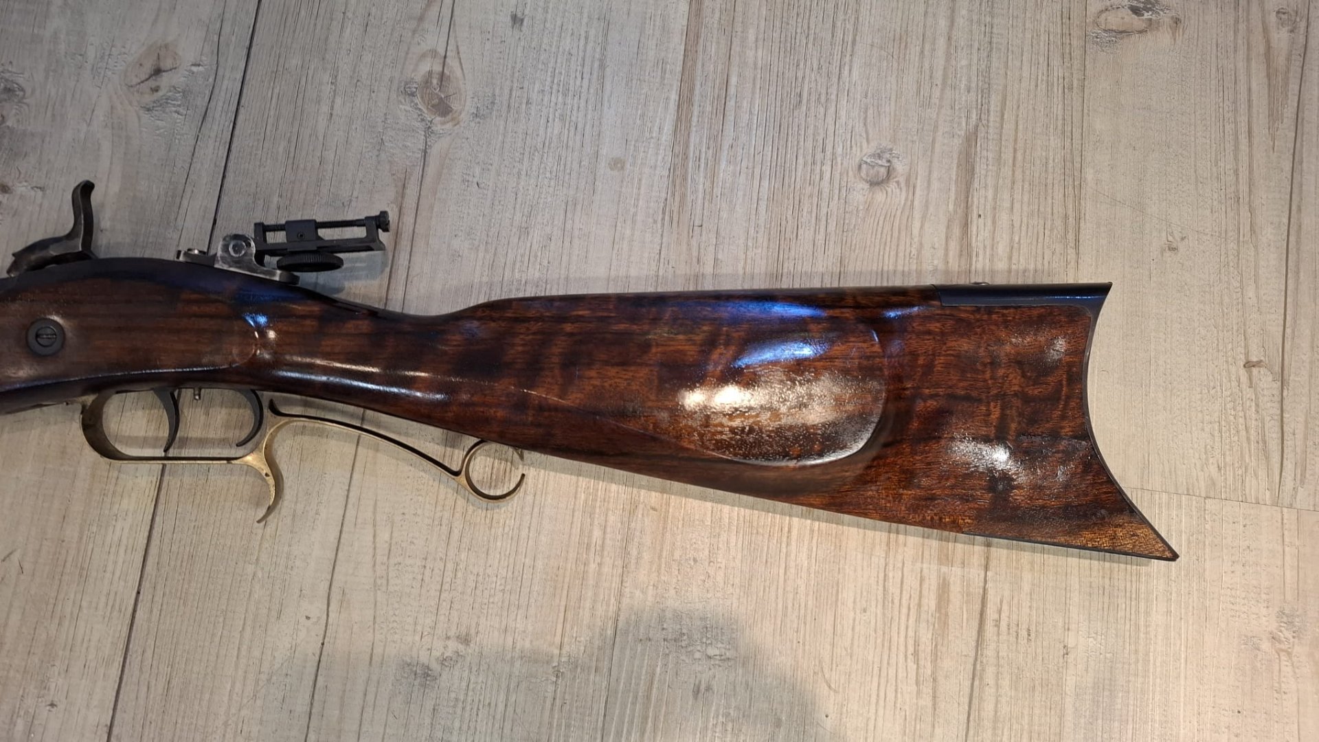 WFE Great Plains Rifle schwere Vorderlader Büchse mit Achtkantlauf Schwarzpulver Perkussion BP .45 – Bild 1