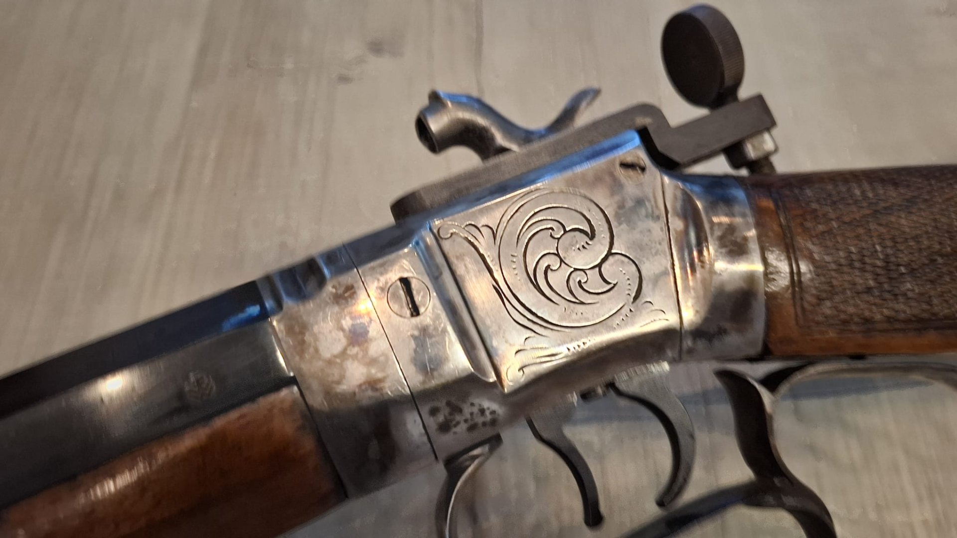 Wesson Palmetto Vorderlader Match Büchse mit Achtkantlauf Schwarzpulver Perkussion BP .45 – Bild 1