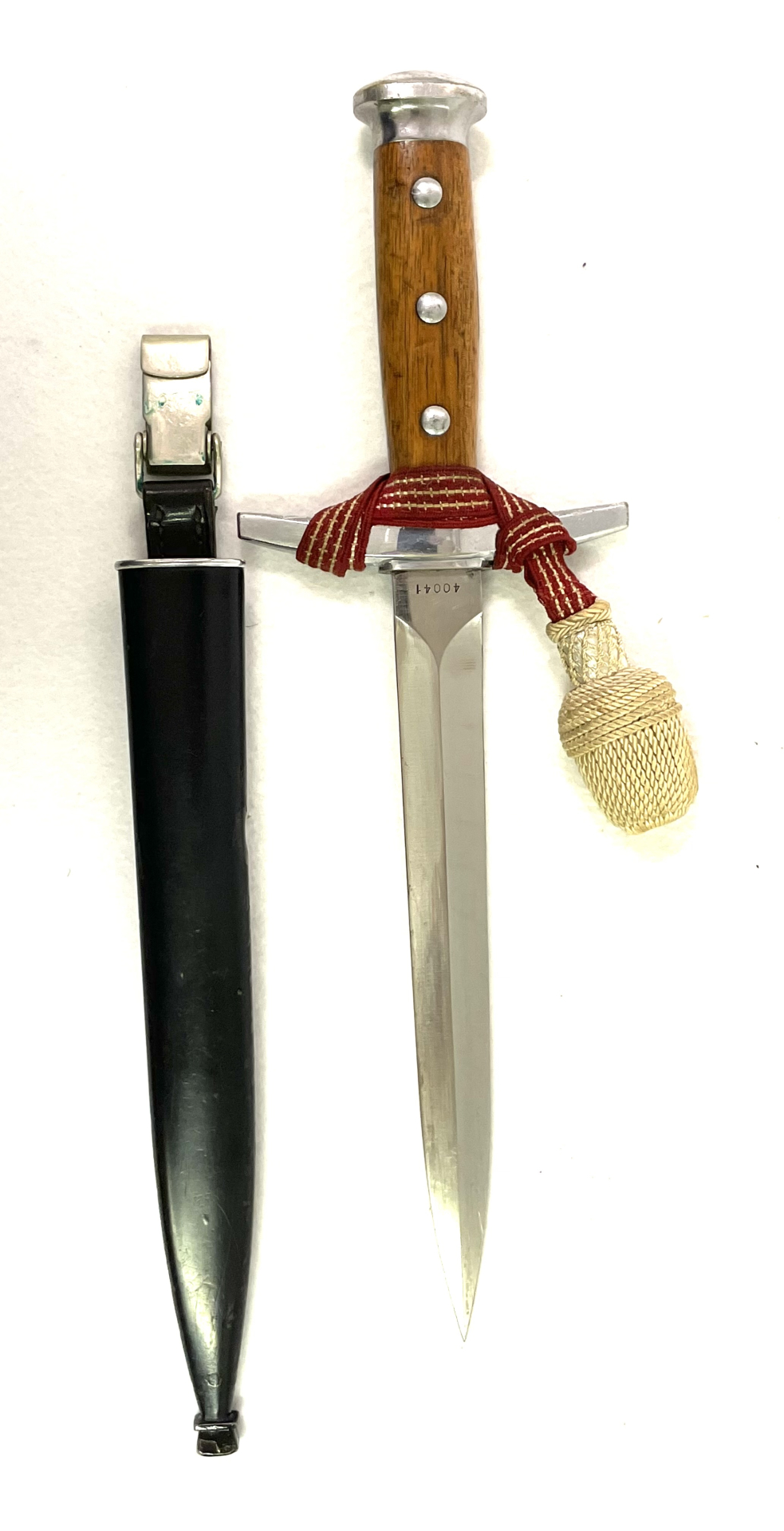 Schweizer Offiziers Dolch M/43 - M43, Elsener Schwyz Victoria, Portepee – Bild 1