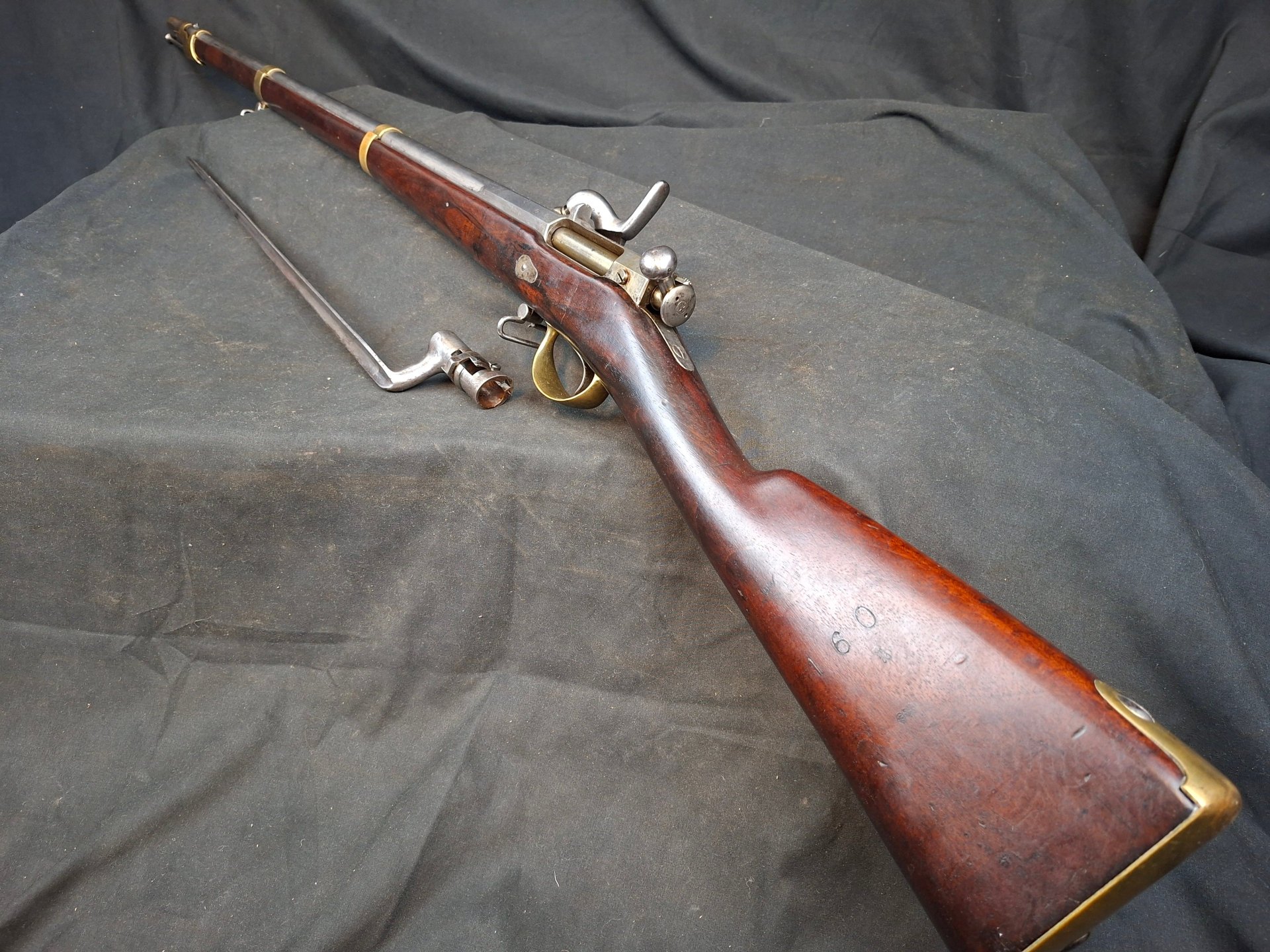 Chassepot Mle 1862 Perkussionshinterlader mit passendem Bajonett – Bild 1