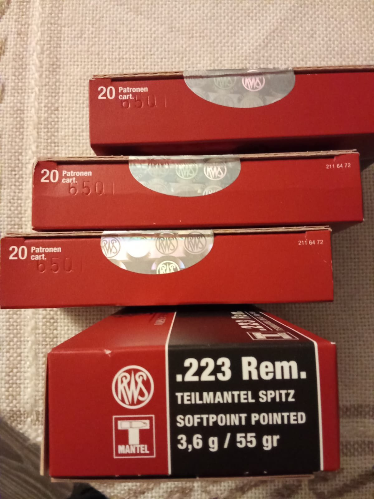 Patronen RWS .223 Rem – Bild 1