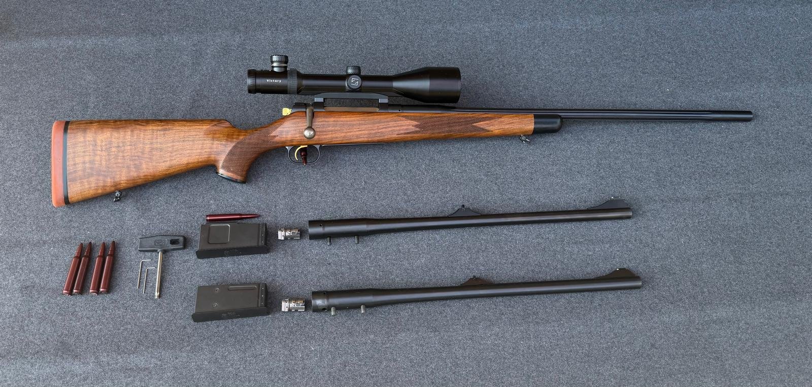 Wechsellauf (52 cm), Kal. 30-06 Springfield f.Mauser M03 inklusive Verriegelungskopf und Magazin – Bild 1