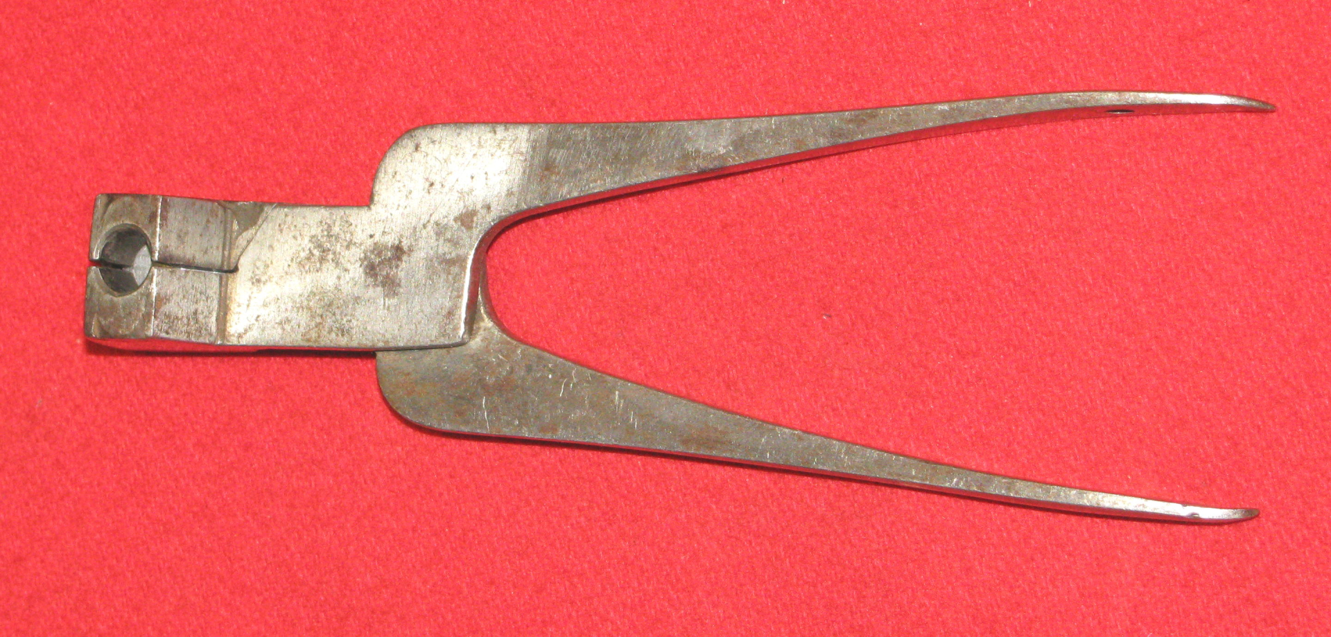 Alte Stahl Kugel - Zange für Blei - Murmeln mit ca. 16mm Durchmesser – Bild 1