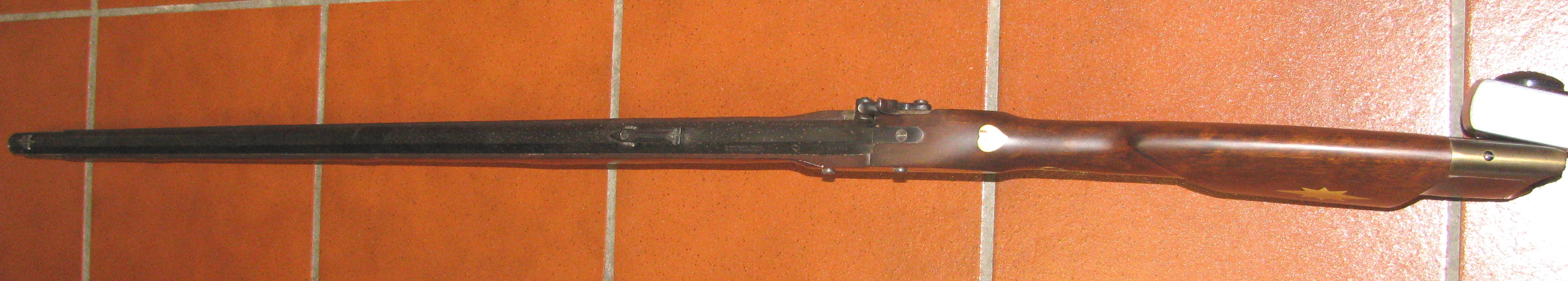 Langes Ardesa Pekussion Vorderlader Gewehr mit Stecher in Cal. 45 – Bild 3