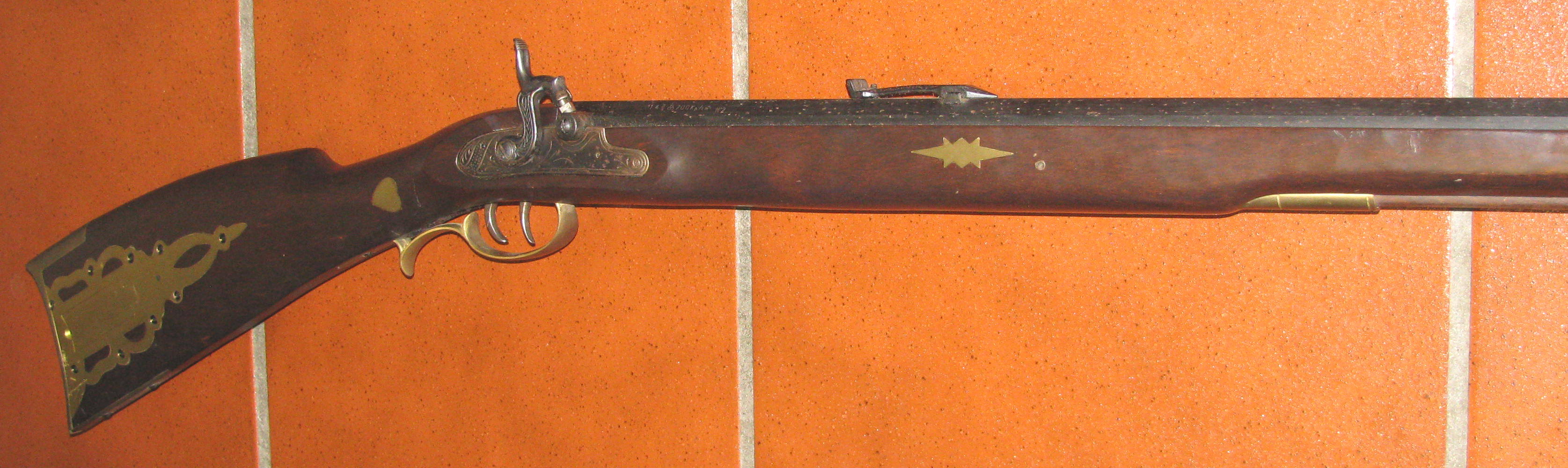 Langes Ardesa Pekussion Vorderlader Gewehr mit Stecher in Cal. 45 – Bild 6