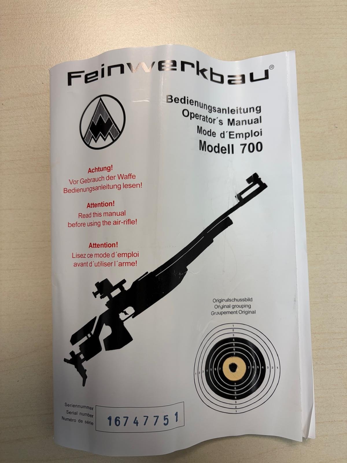 Feinwerk 700 unbenutzt – Bild 2