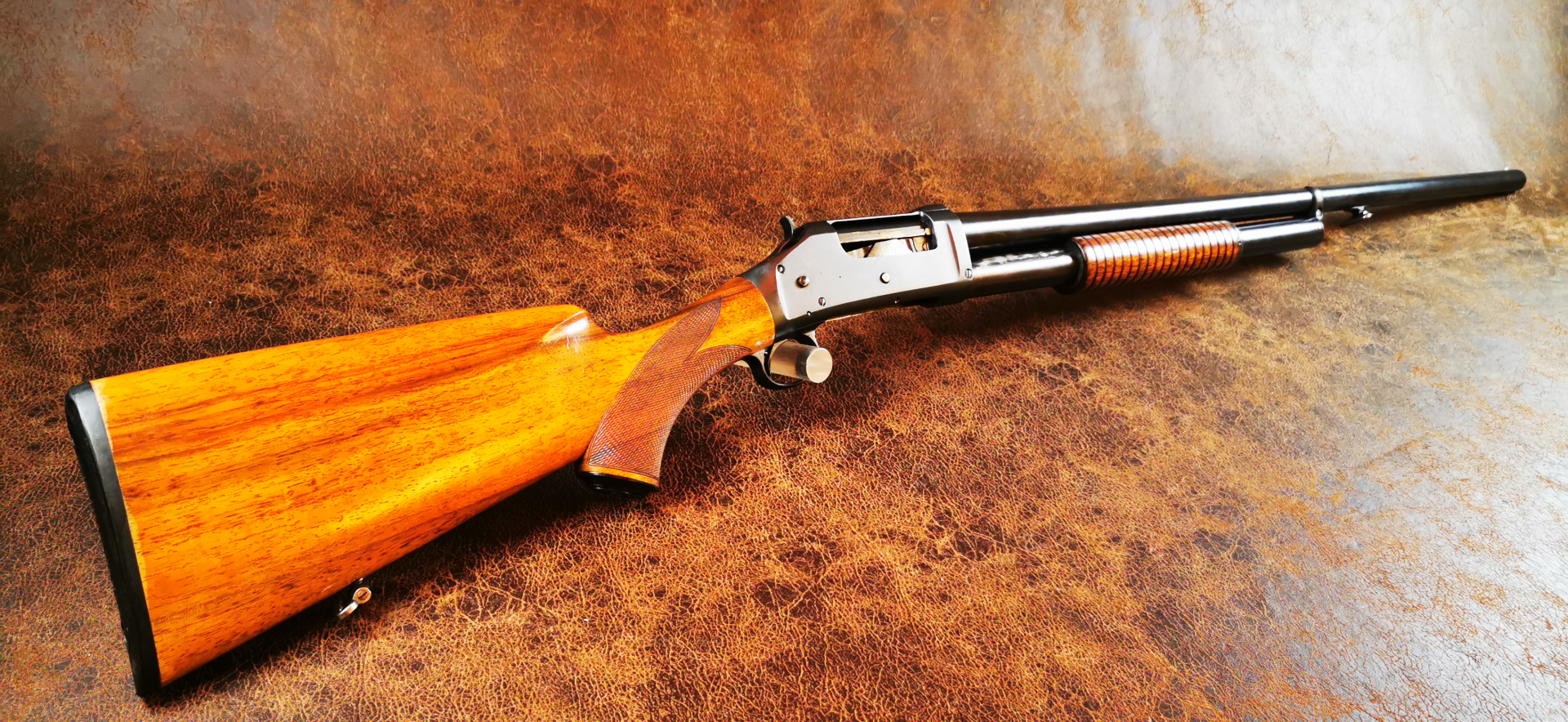 Winchester Repetierflinte Mod. 1897 cal. 12/70 – Bild 1