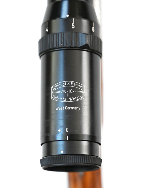 Drilling Fortuna Suhl, Kaliber 12/70, 7x65Rand, .22WinMag., Schmidt&Bender 2½-10x56, SEM, 1970 – Bild 5