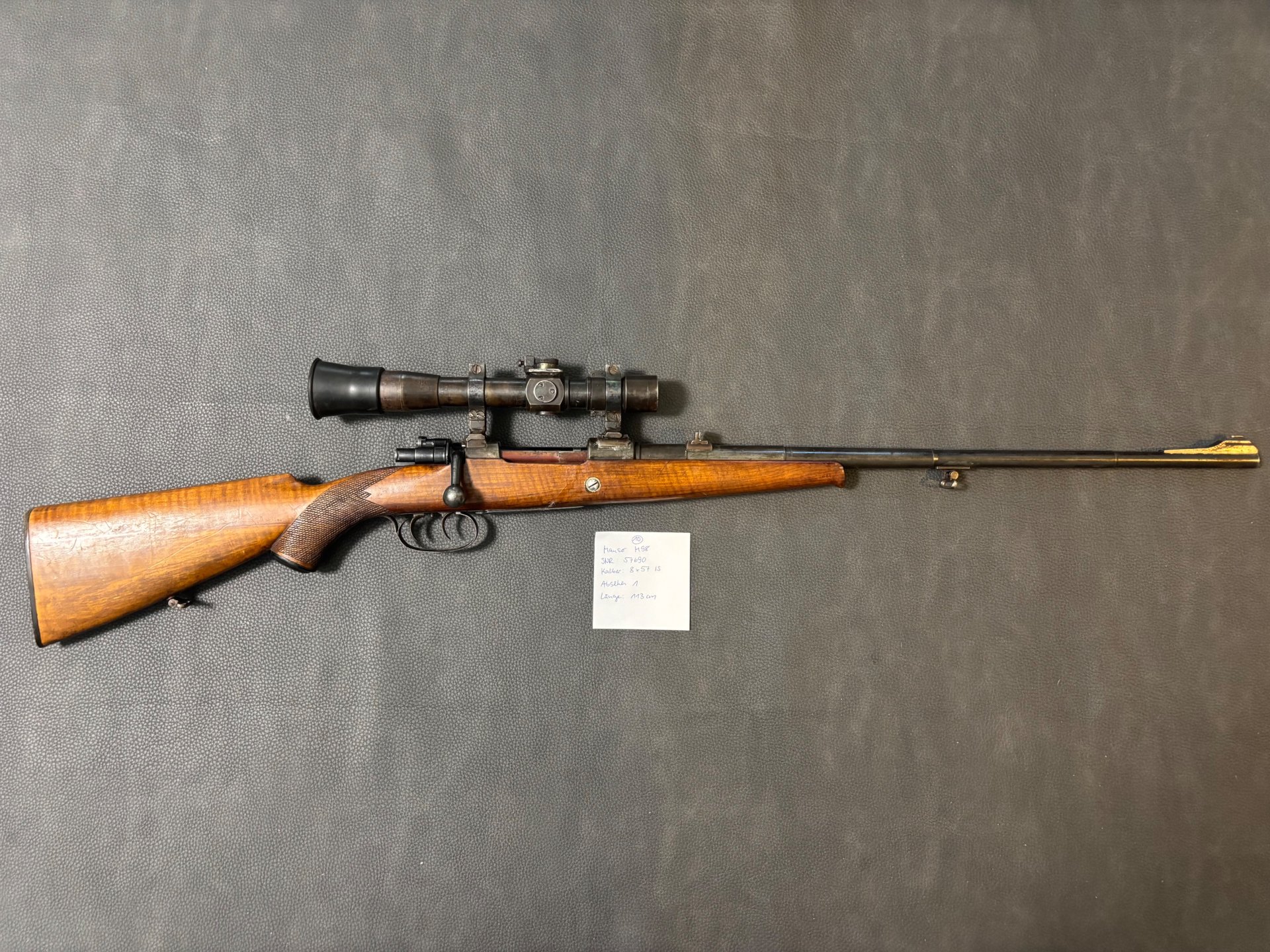 Mauser M98 8x57IS mit Raritäten Optik – Bild 1